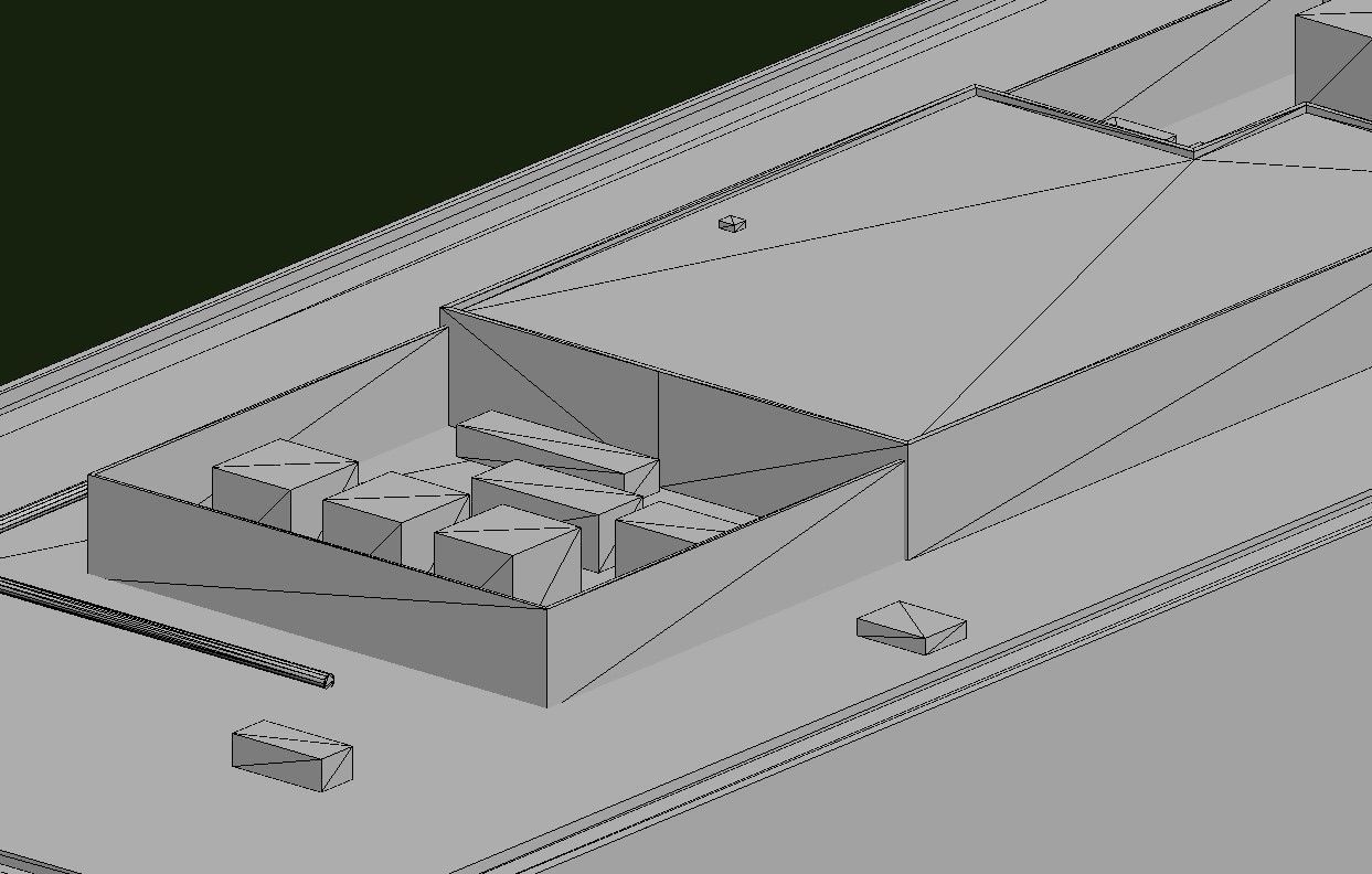 Philip Burton Federal Building Low-poly 3D model_29