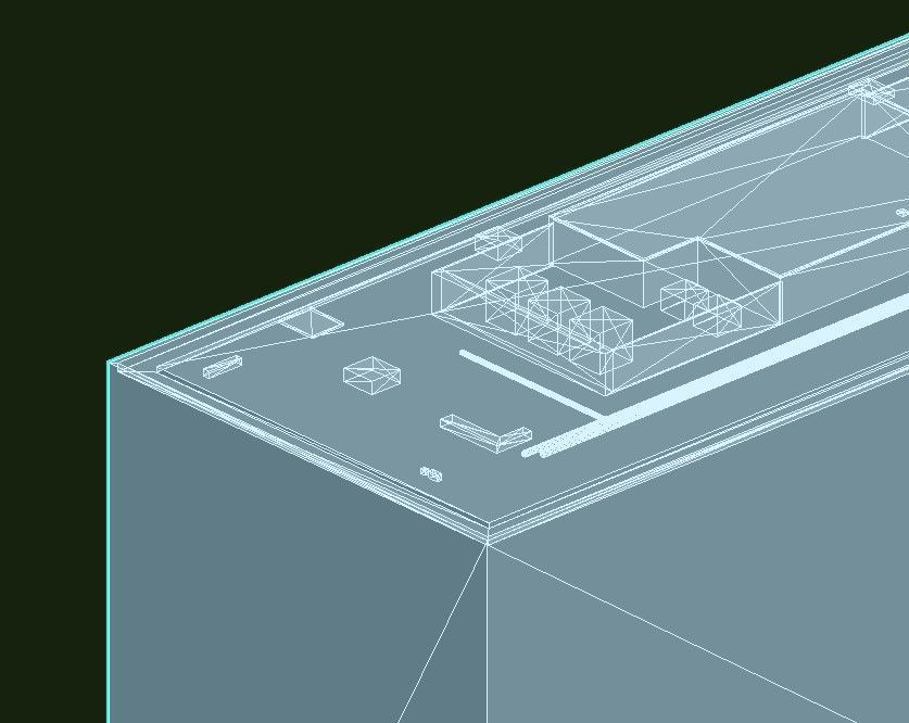 Philip Burton Federal Building Low-poly 3D model_30