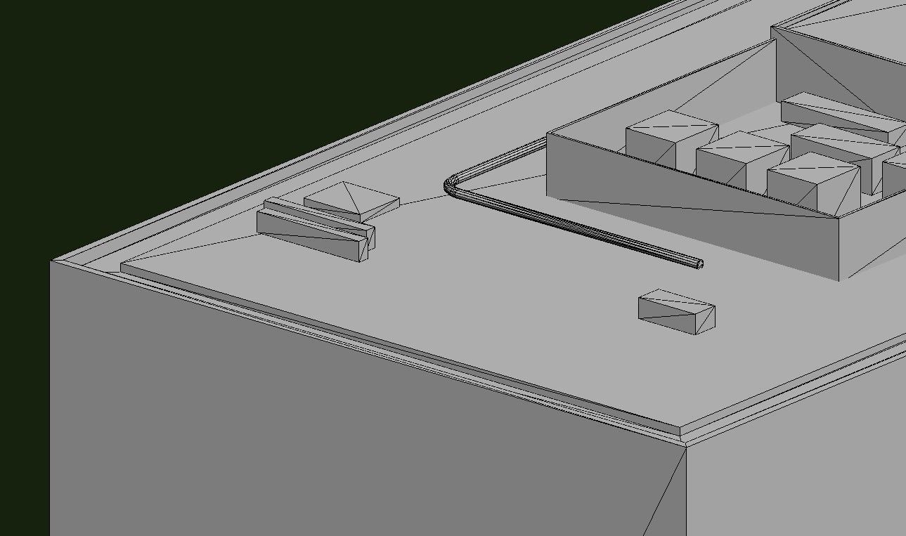 Philip Burton Federal Building Low-poly 3D model_28