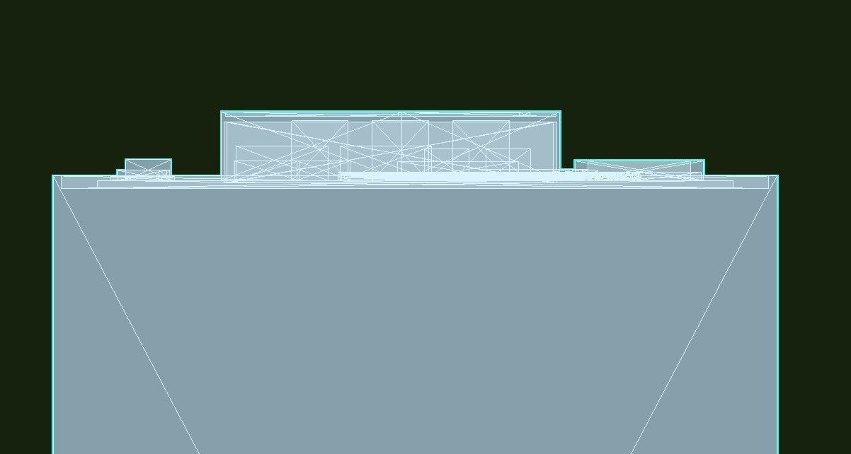 Philip Burton Federal Building Low-poly 3D model_35