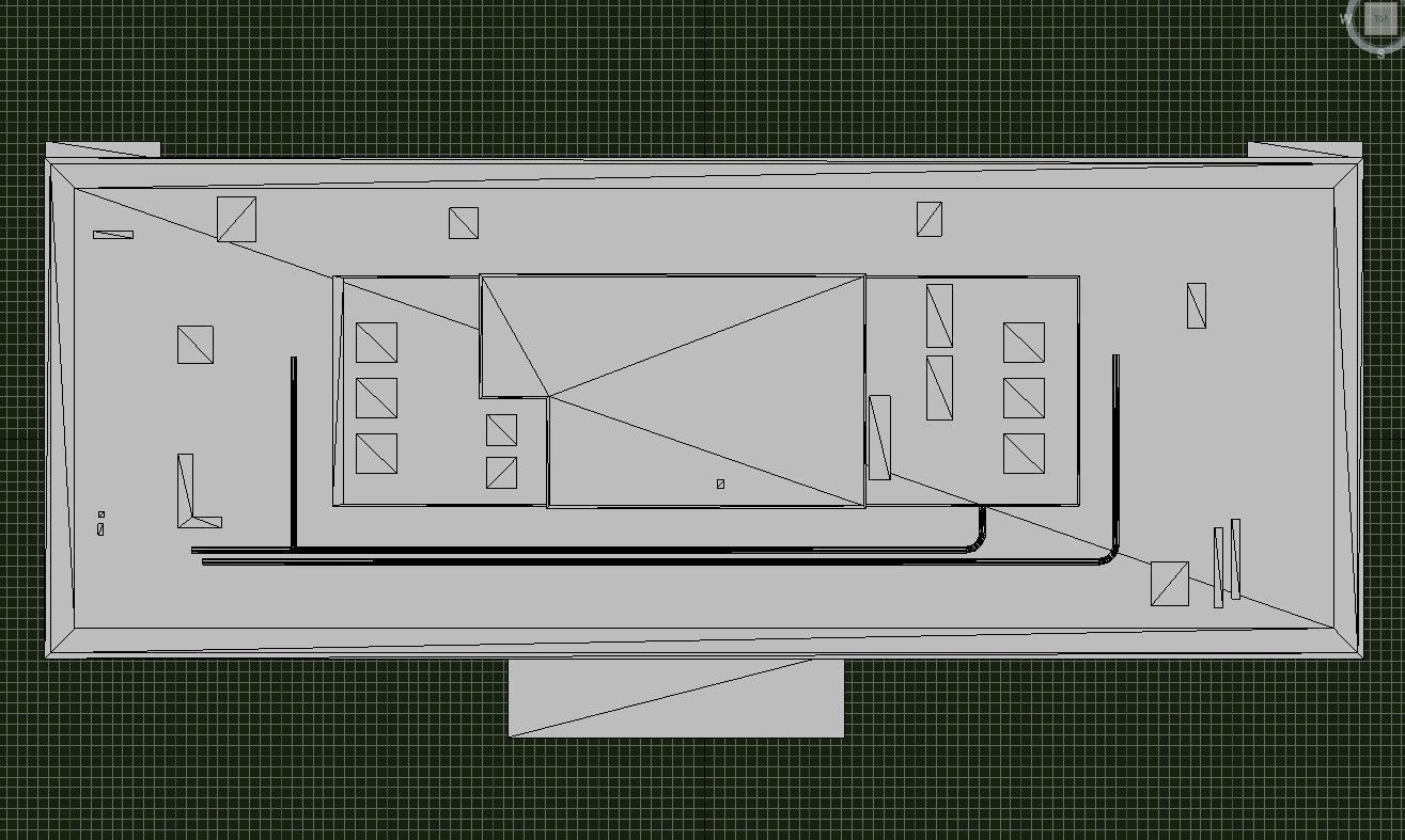 Philip Burton Federal Building Low-poly 3D model_24