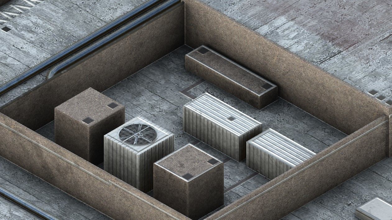 Philip Burton Federal Building Low-poly 3D model_18