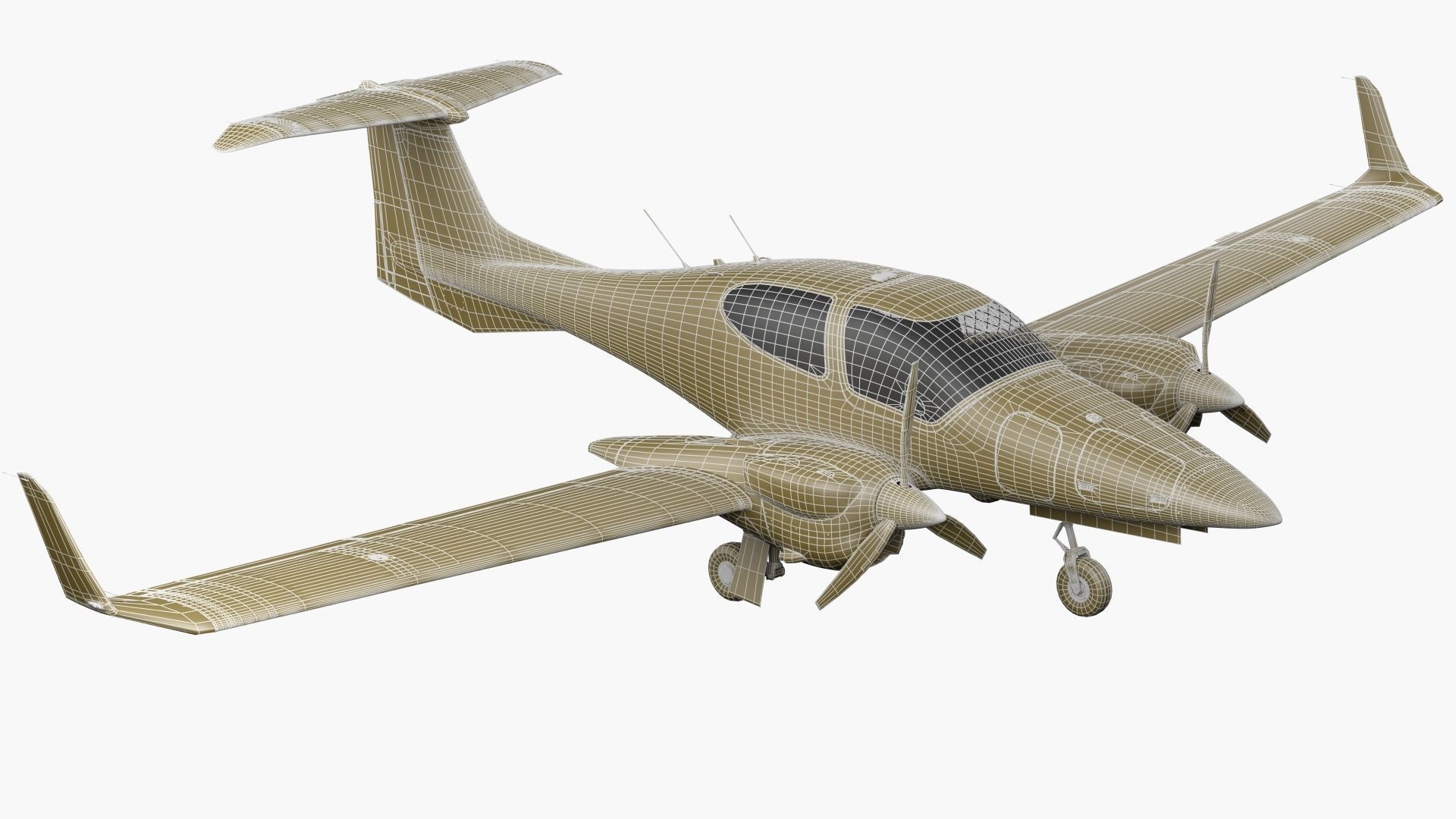 Diamond DA42 3D model_30
