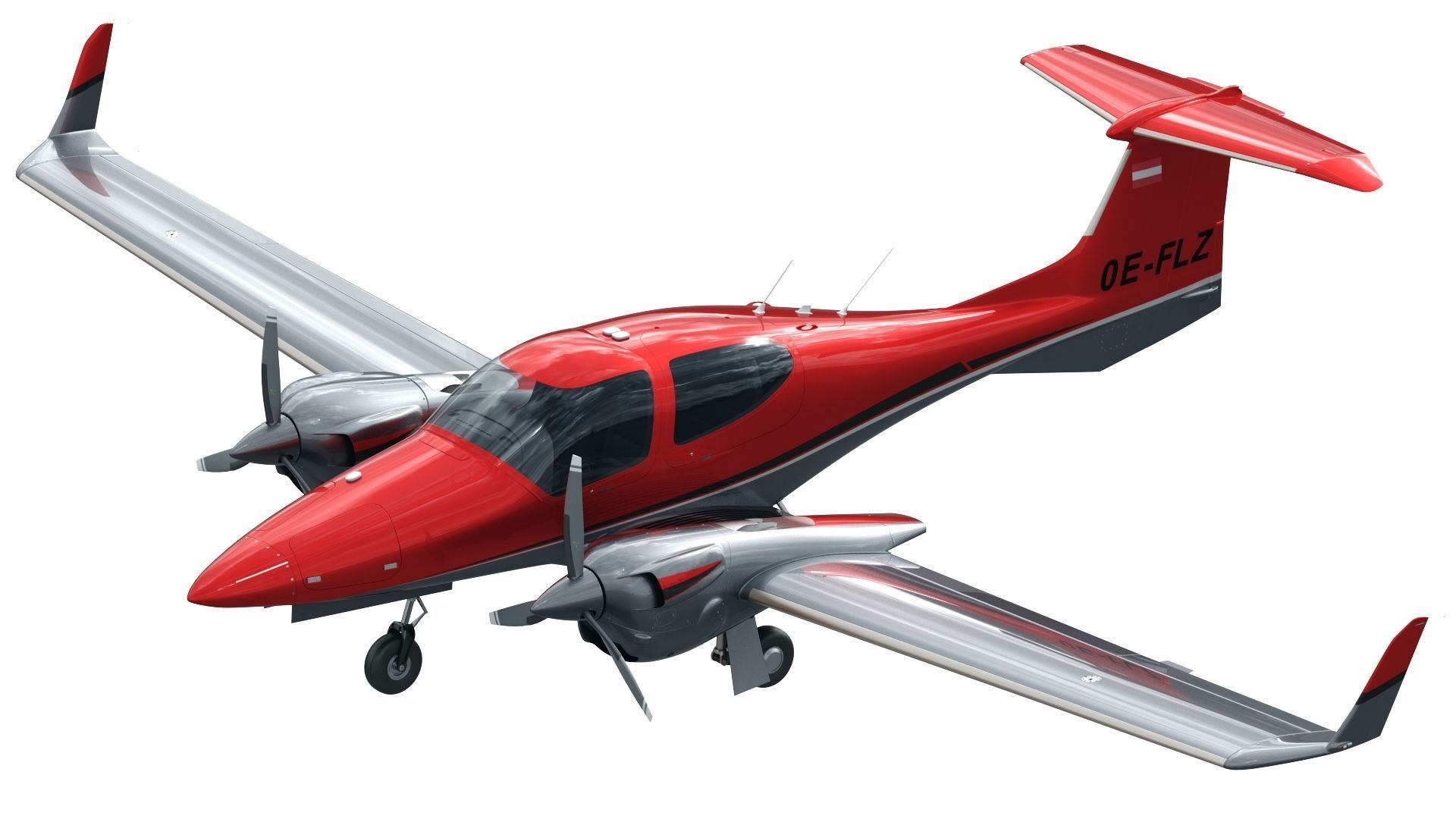Diamond DA42 3D model_1