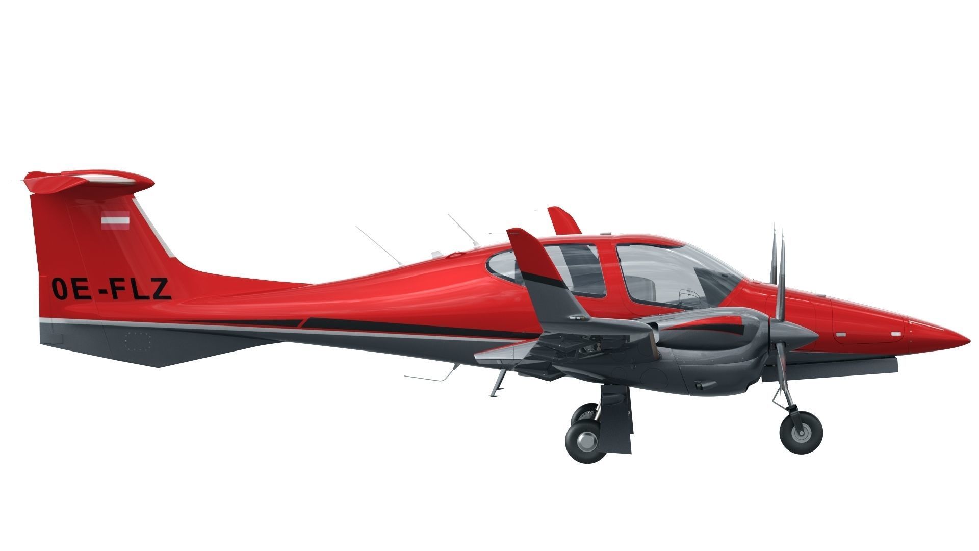 Diamond DA42 3D model_2