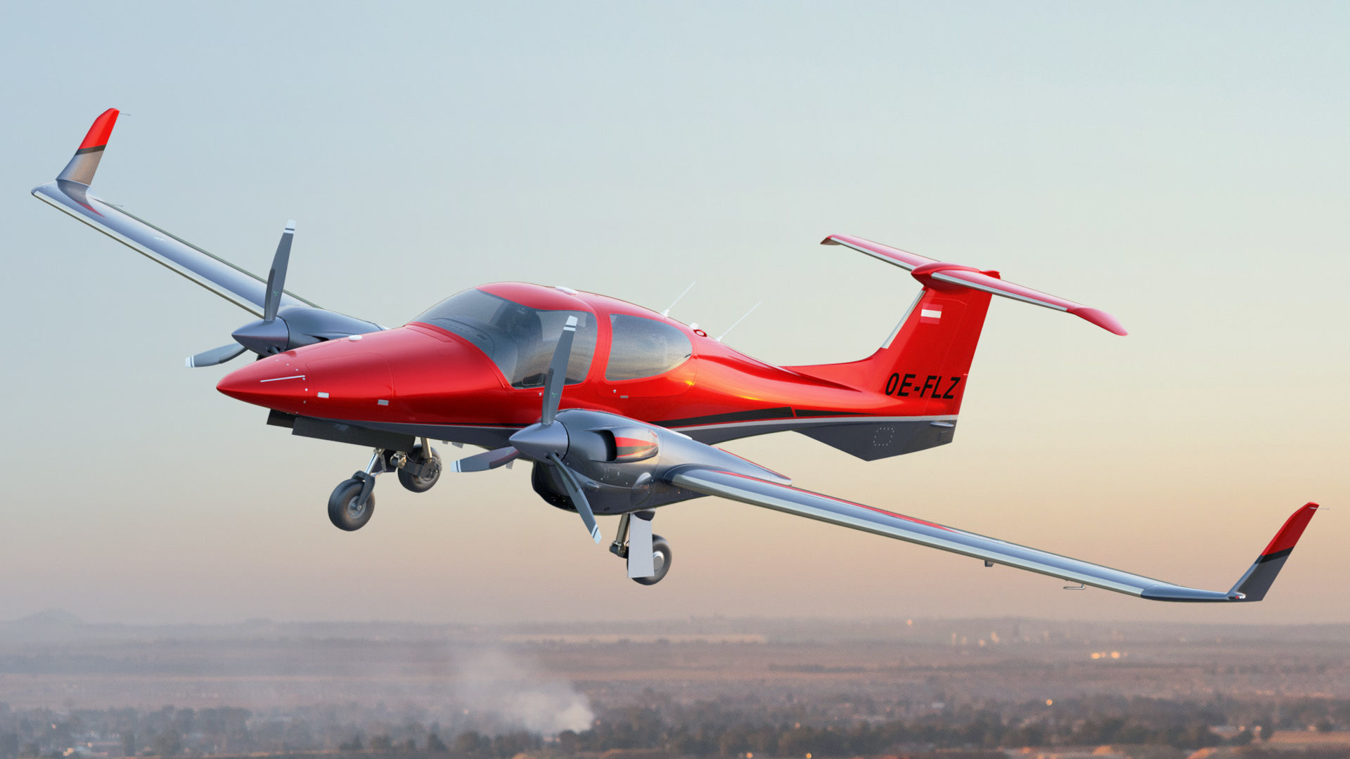 Diamond DA42 3D model_4