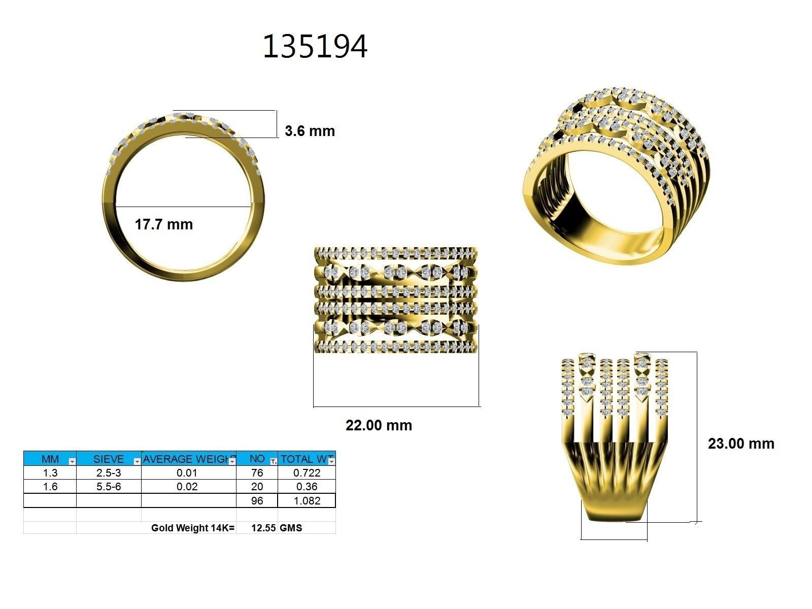 Ring - 135194 3D print model_12