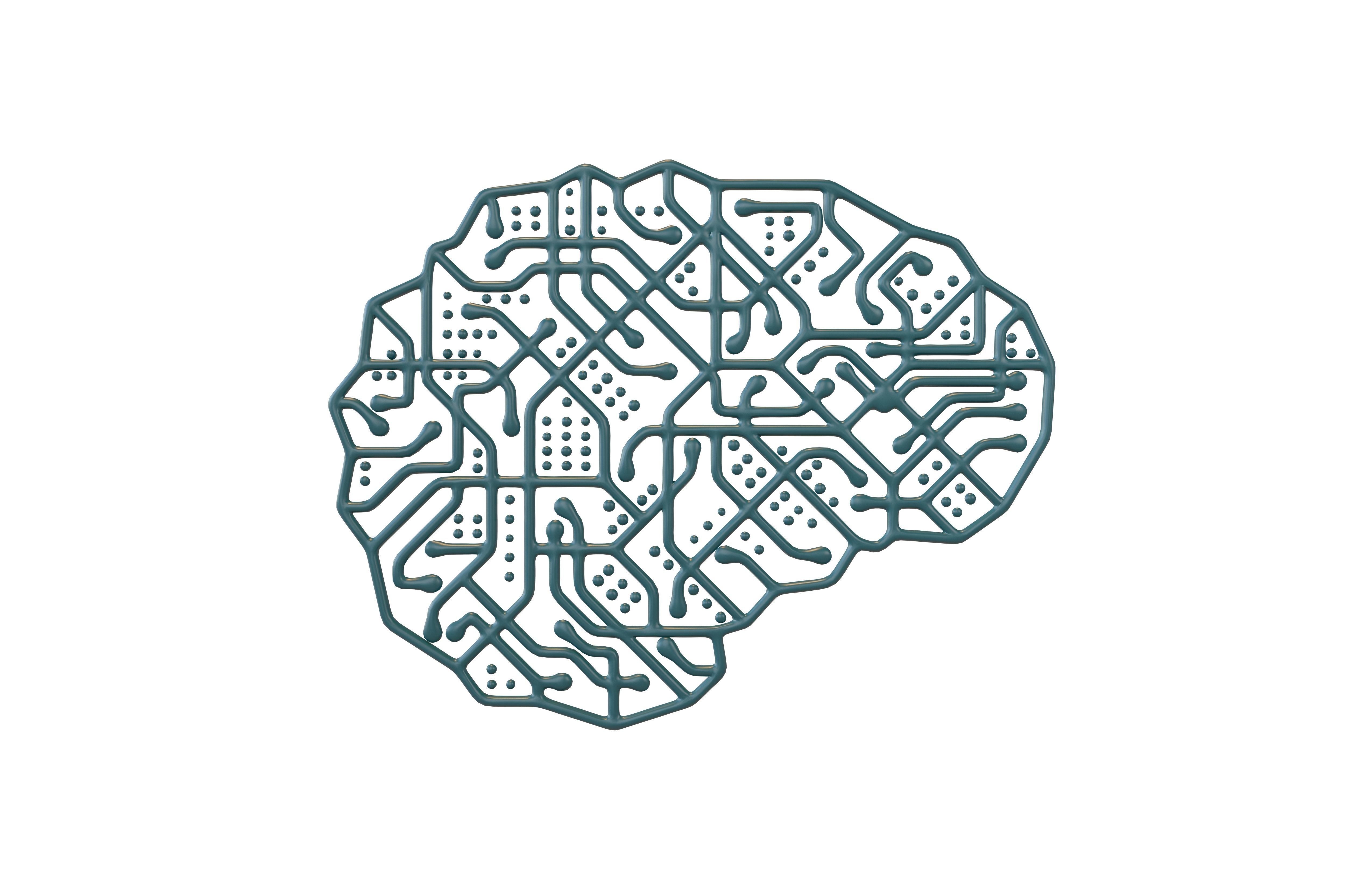 Electronic Circuit Brain v1 003 3D model_1