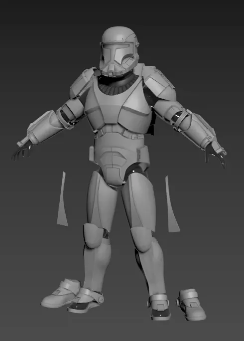 Clone Commando Full Scale Armor for cosplay - 3d print ready STL 3D print model_0