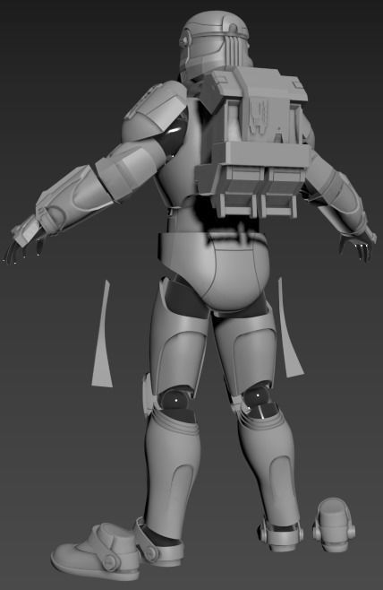 Clone Commando Full Scale Armor for cosplay - 3d print ready STL 3D print model_1