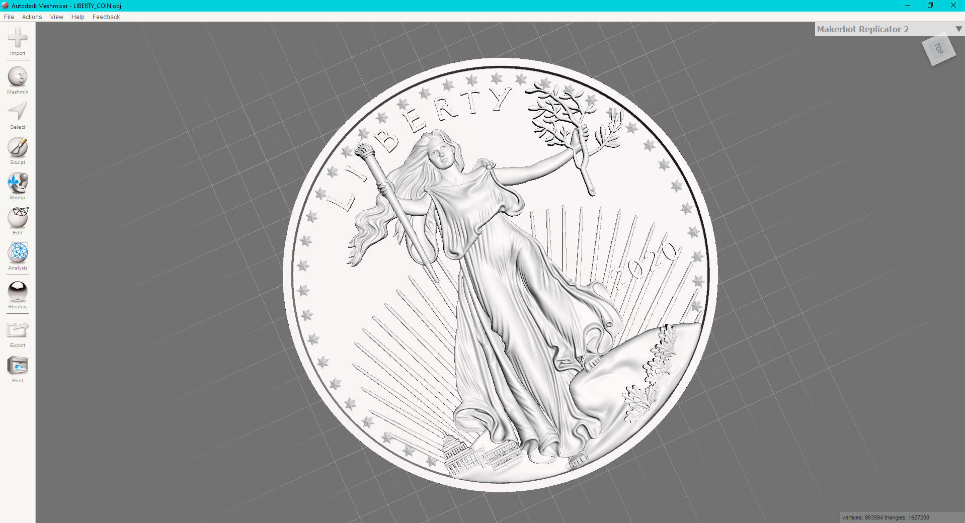 10 Dollar Liberty Coin 3D print model_10