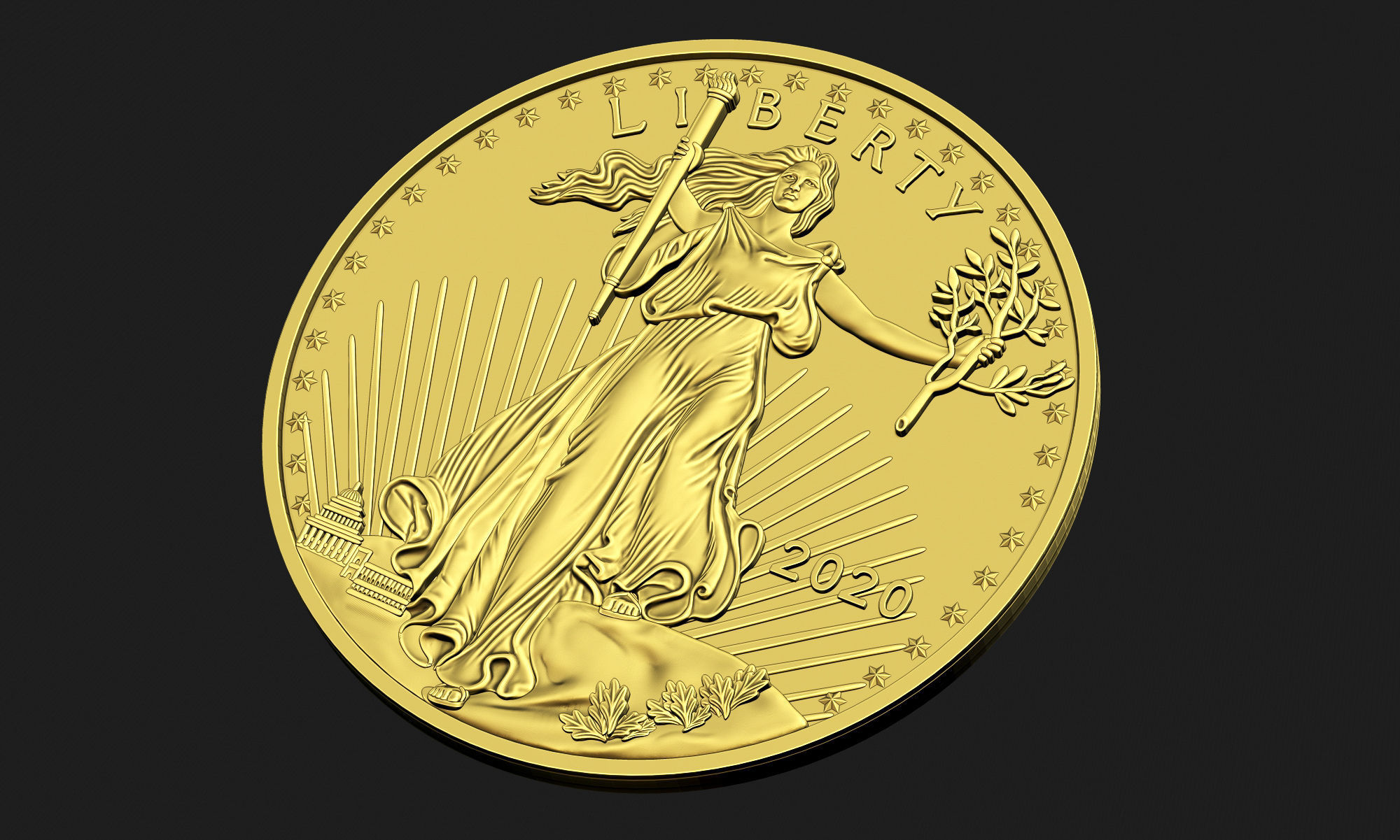 10 Dollar Liberty Coin 3D print model_12