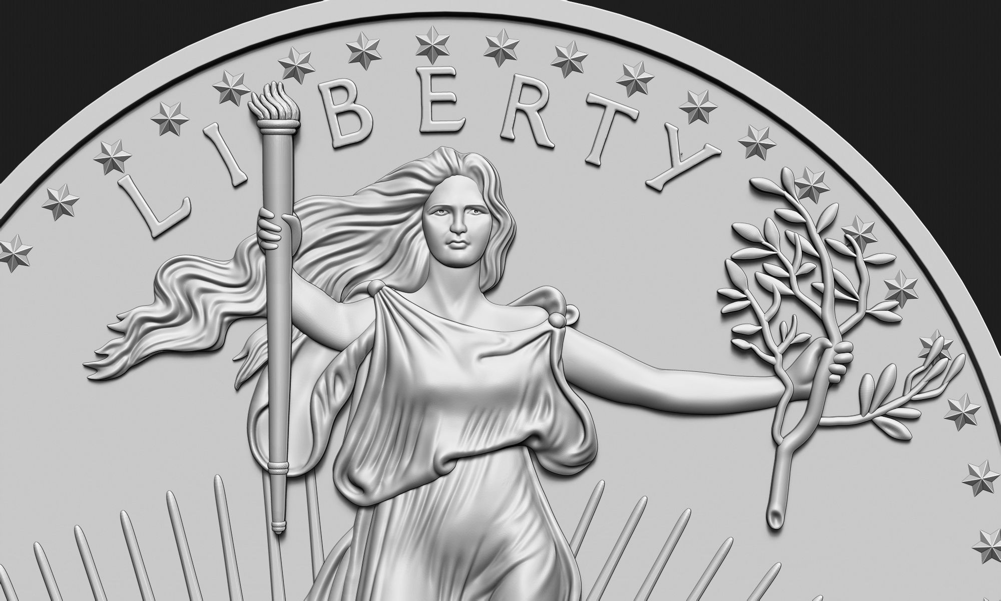 10 Dollar Liberty Coin 3D print model_3