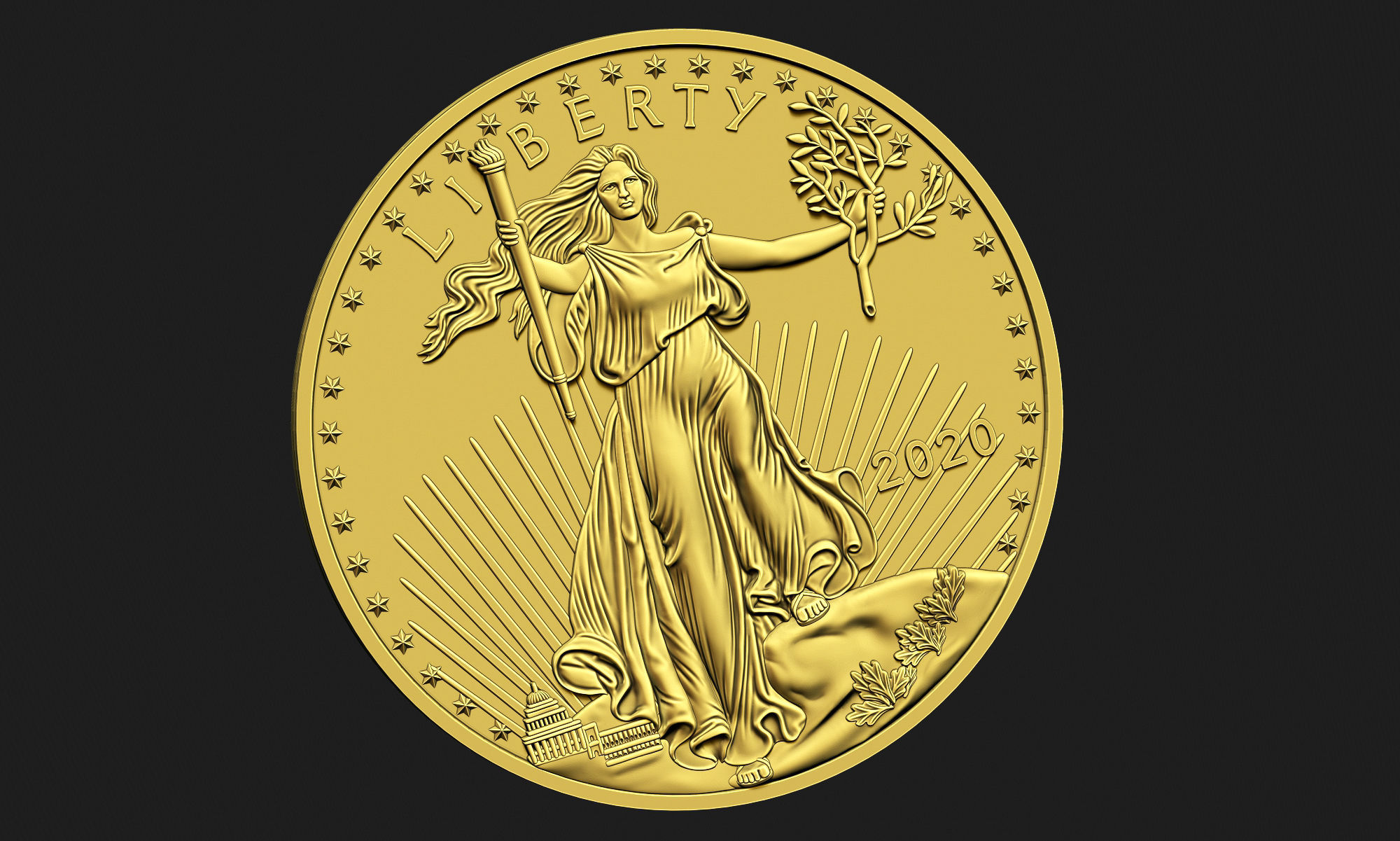 10 Dollar Liberty Coin 3D print model_9