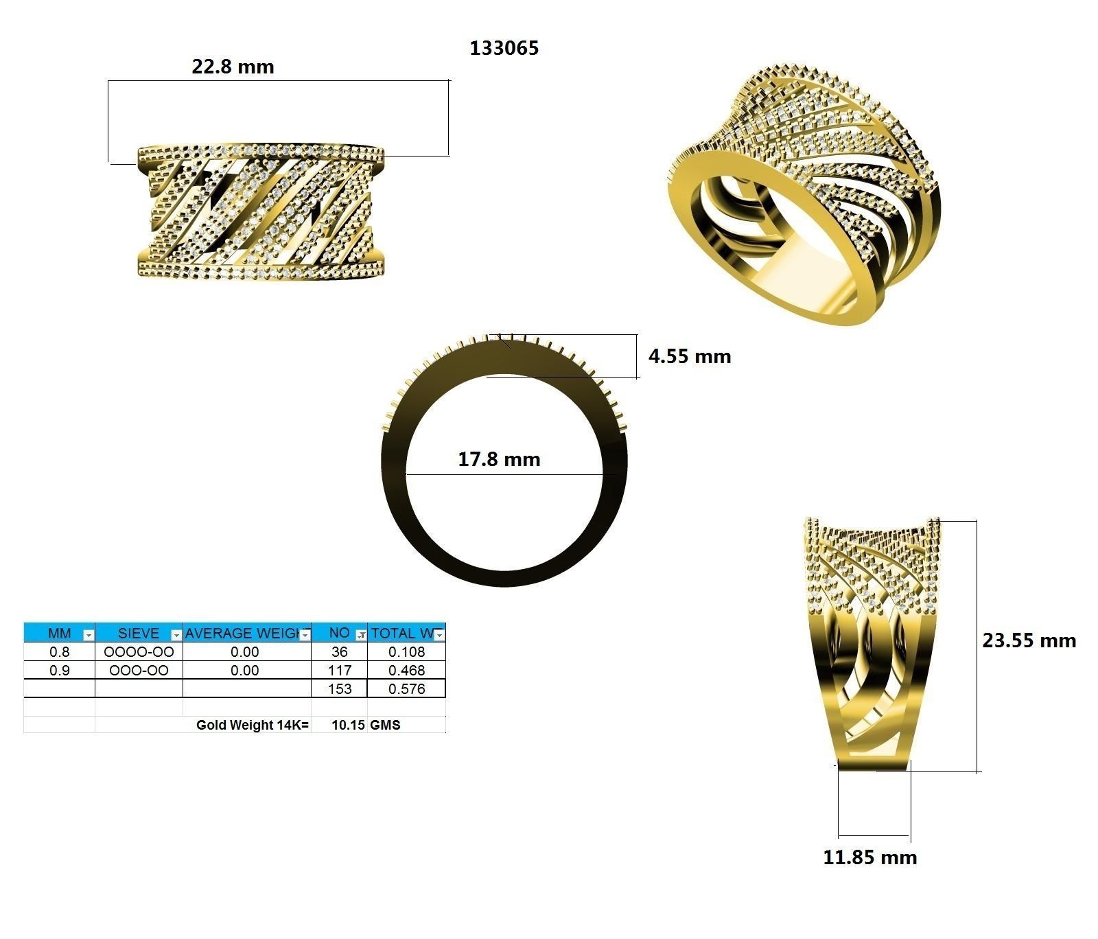 Ring - 133065 3D print model_12