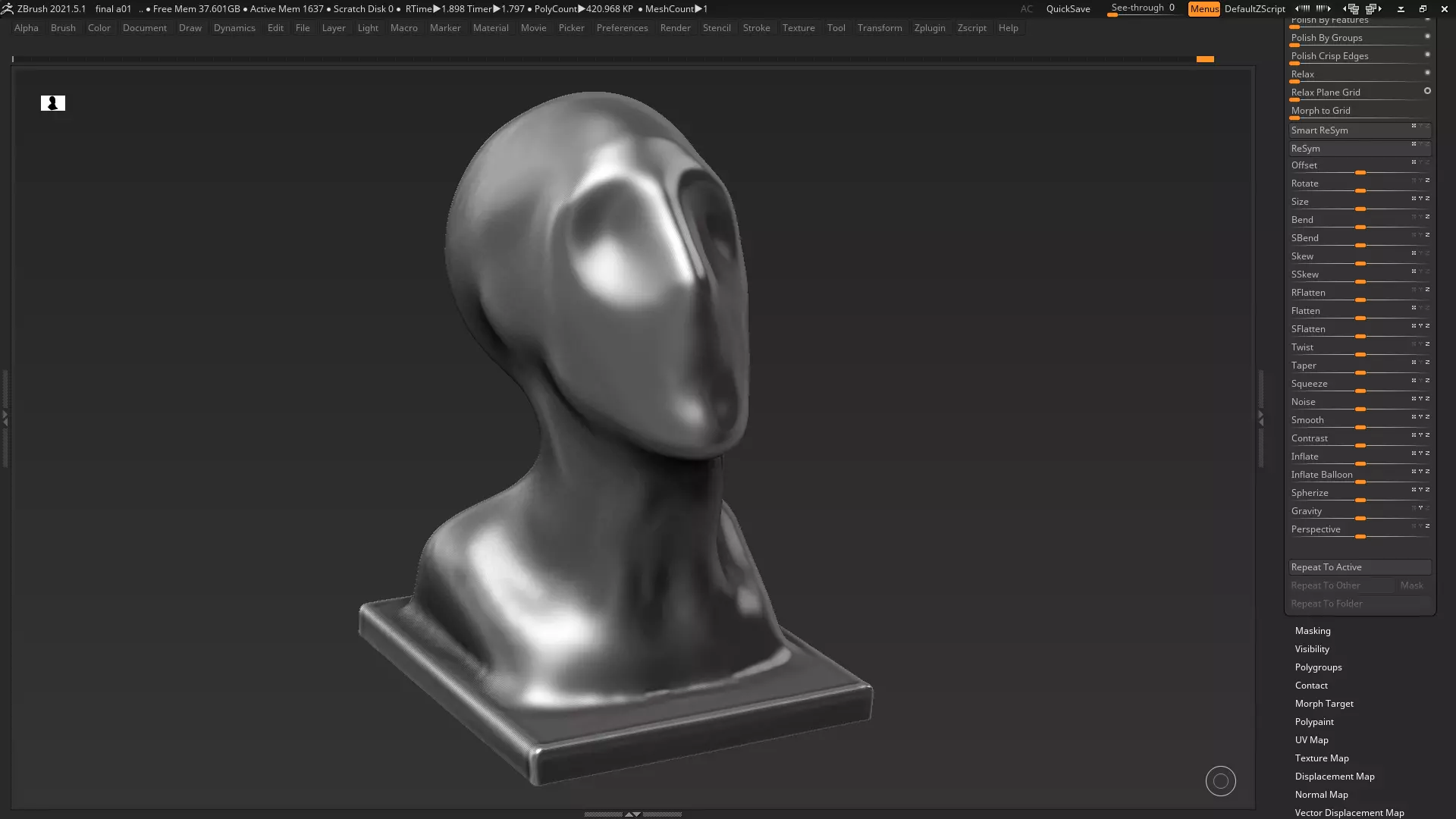 Modern Abstract Decorative sculpture 3d print model 29 3D print model