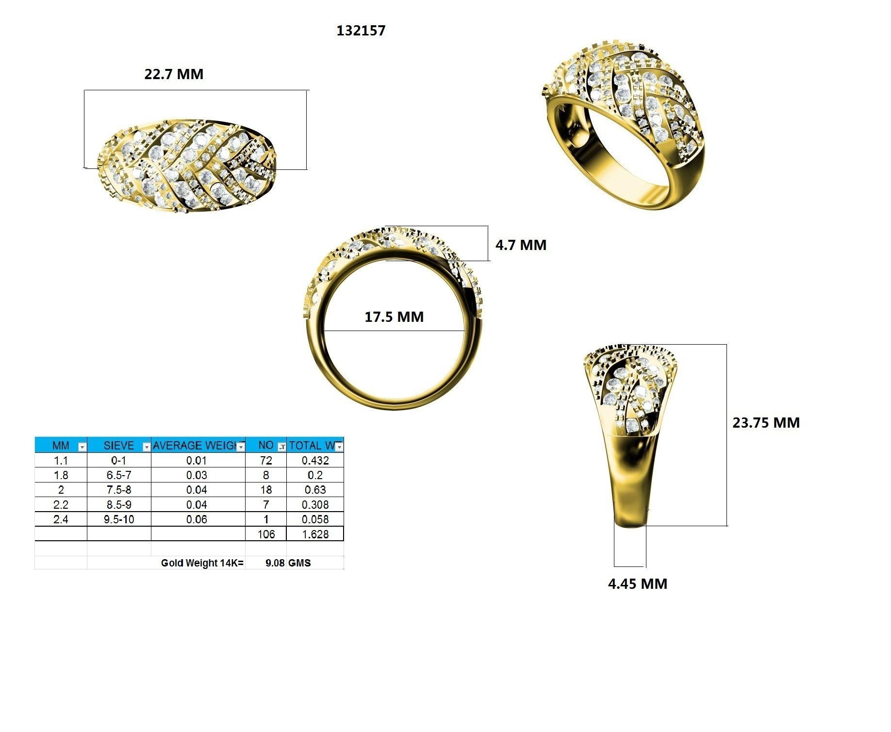 Ring - 132157 3D print model_12