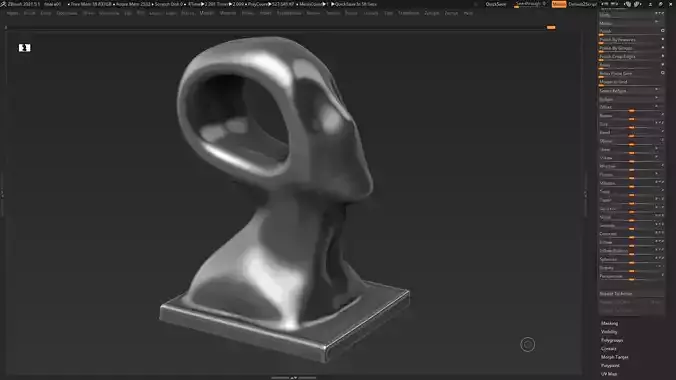 Modern Abstract Decorative sculpture 3d print model 30 3D print model