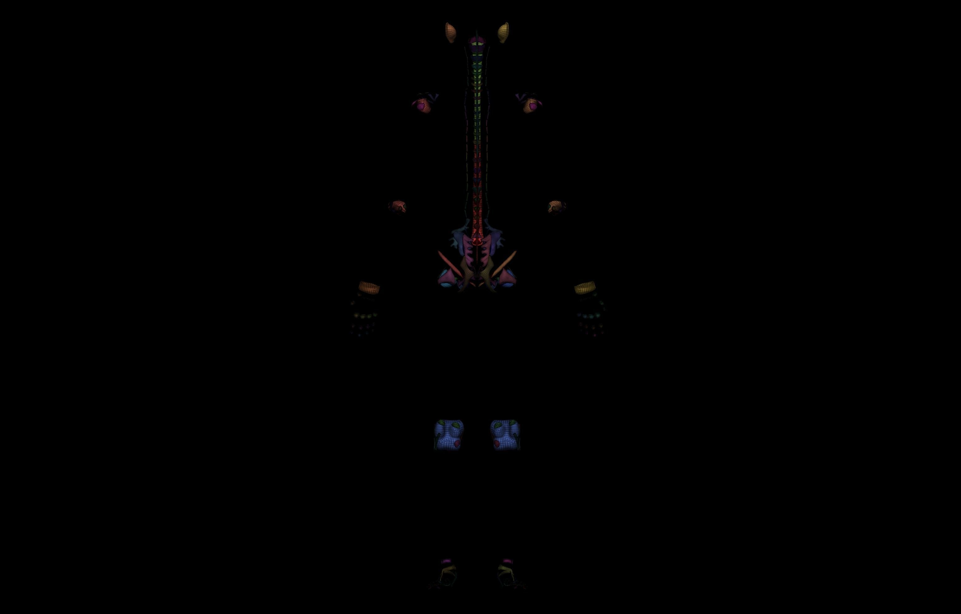 HD Female Complete Human 3D Anatomy Model PBR Low-poly 3D model_61