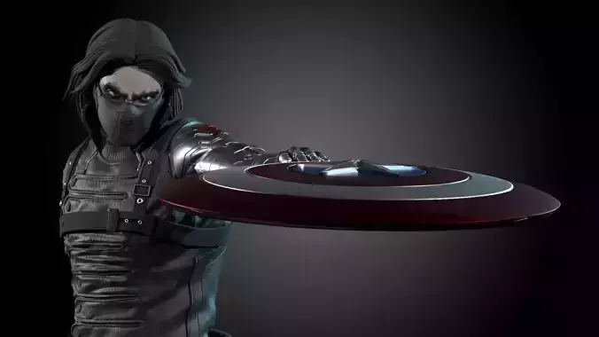 Winter Soldier Statue 3d Print Ready 3D print model