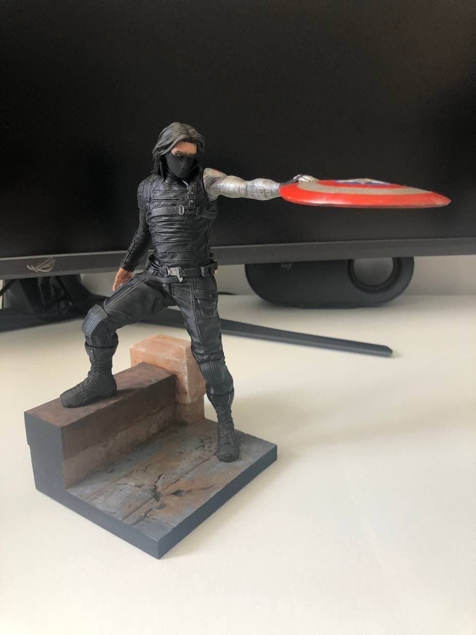 Winter Soldier Statue 3d Print Ready 3D print model_2