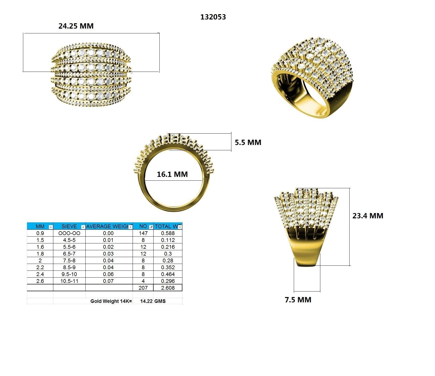 Ring - 132053 3D print model_12