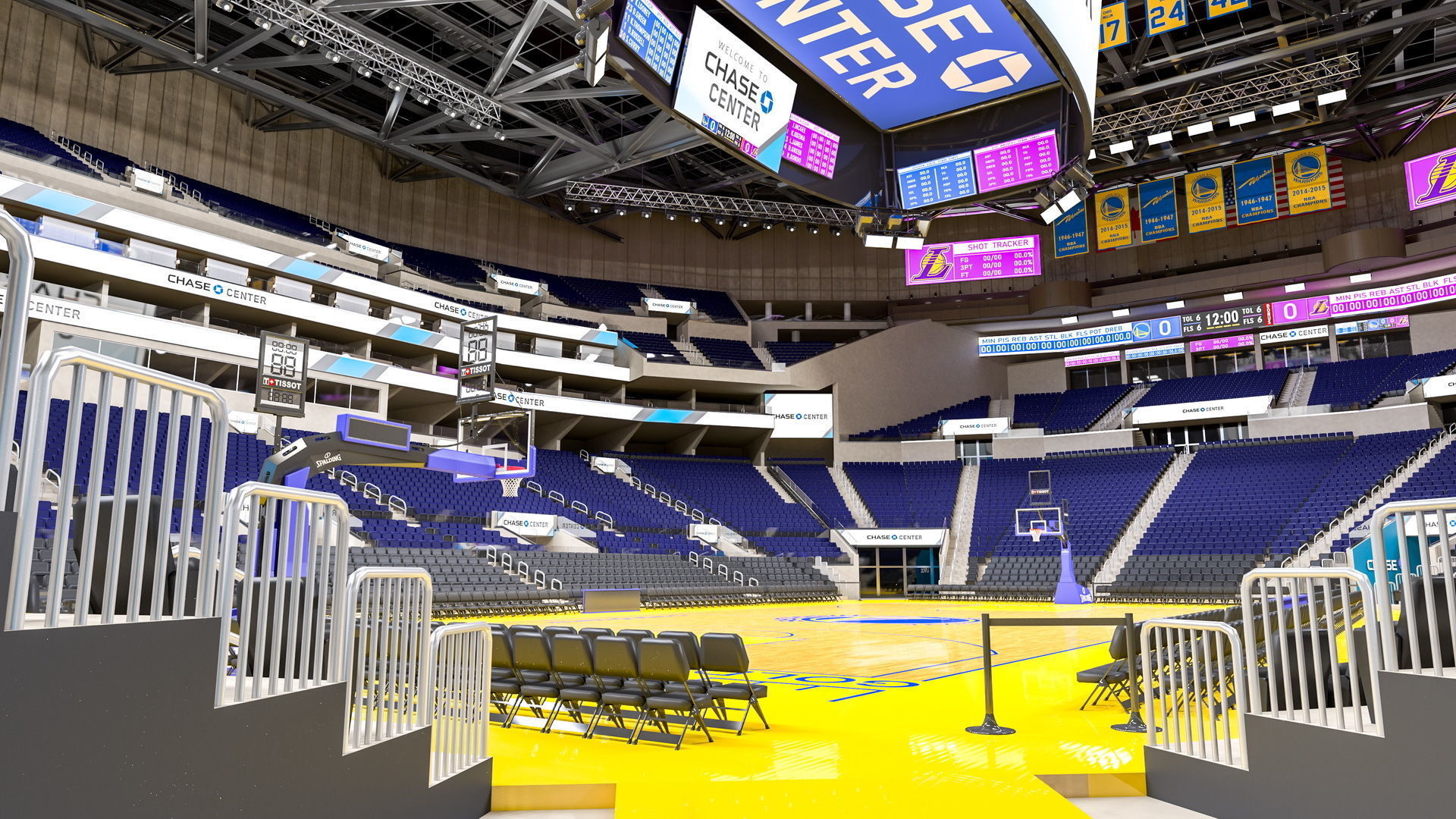 Chase Center Arena 3D model_8
