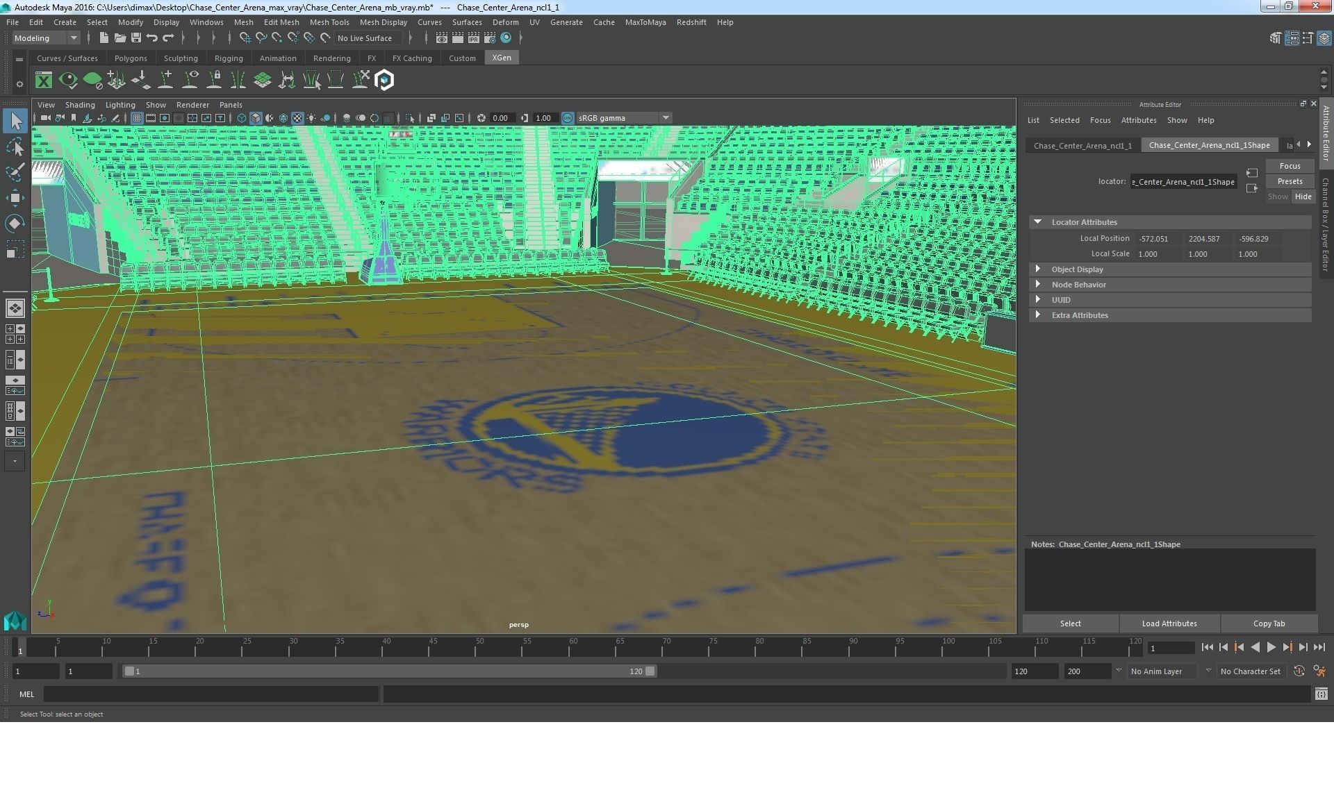 Chase Center Arena 3D model_26