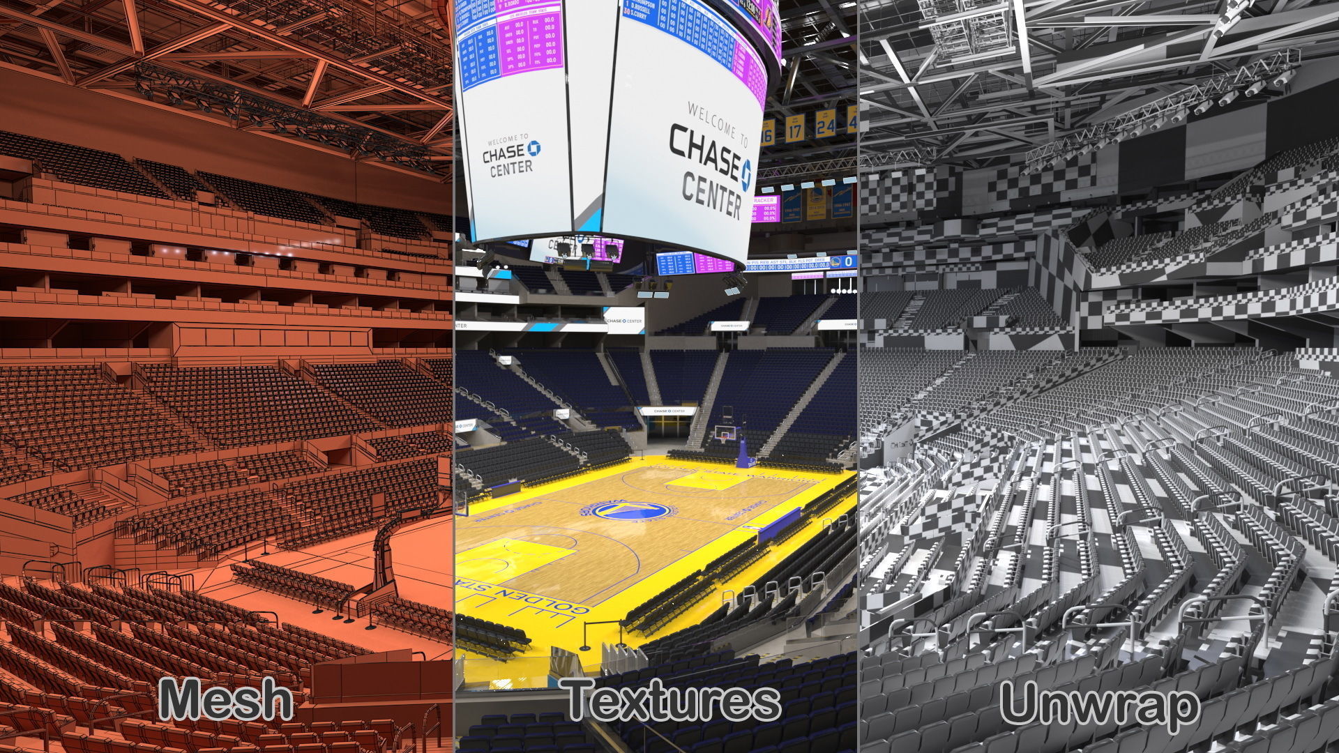 Chase Center Arena 3D model_24