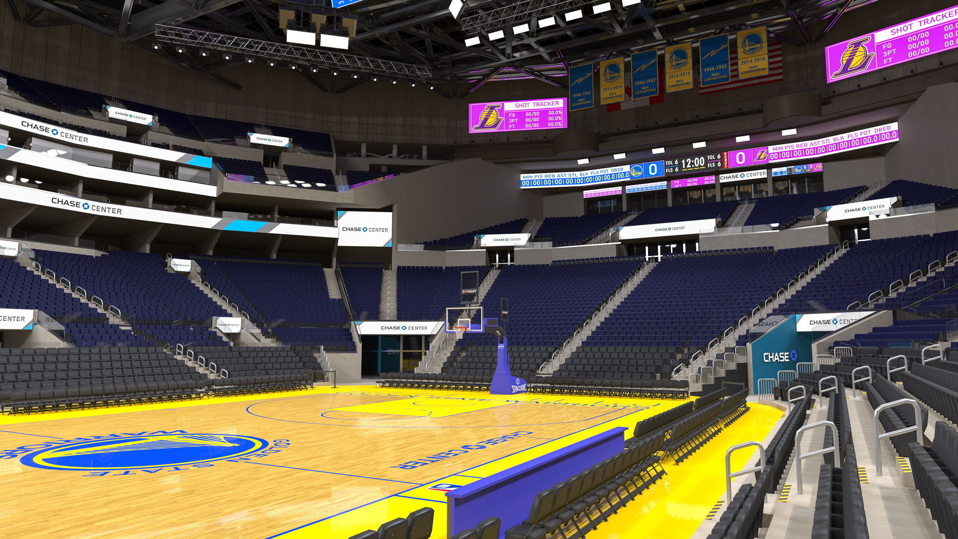Chase Center Arena 3D model_2