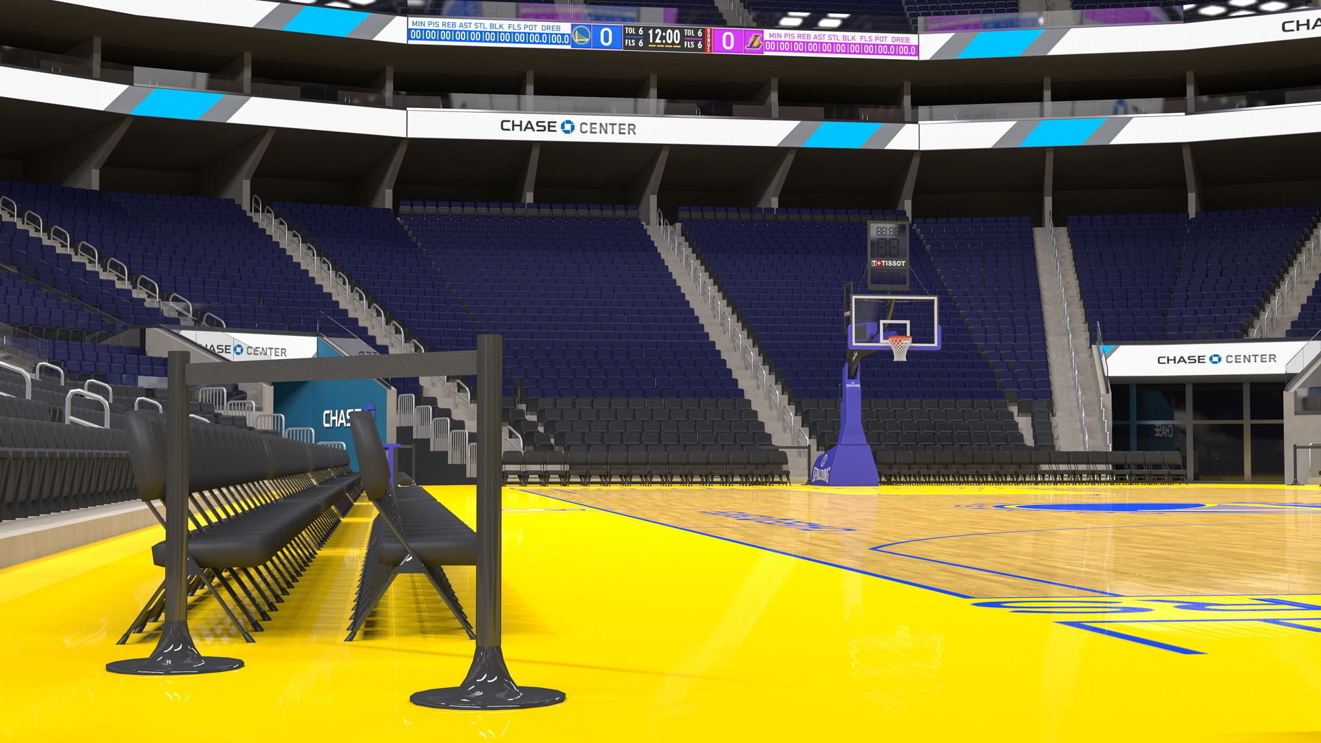 Chase Center Arena 3D model_9