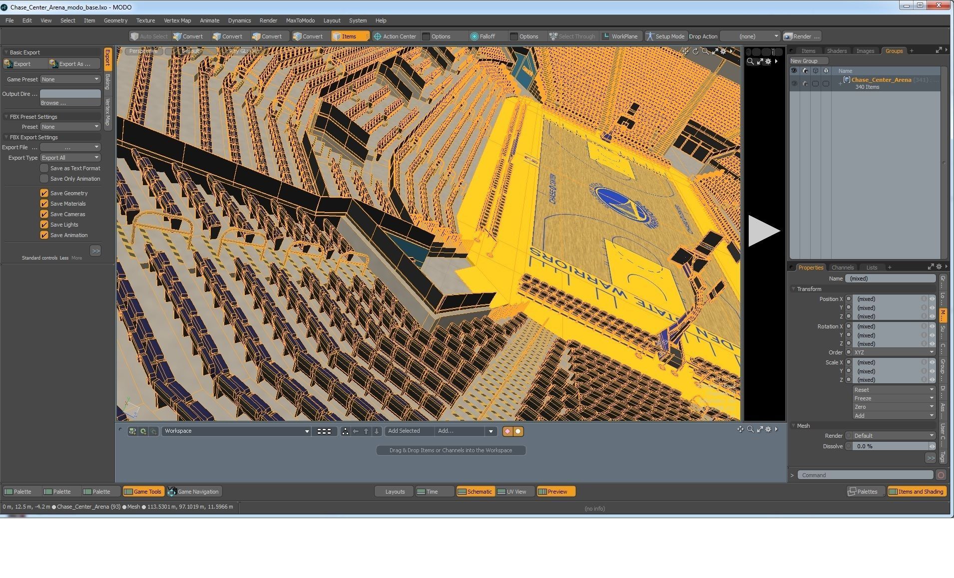 Chase Center Arena 3D model_25