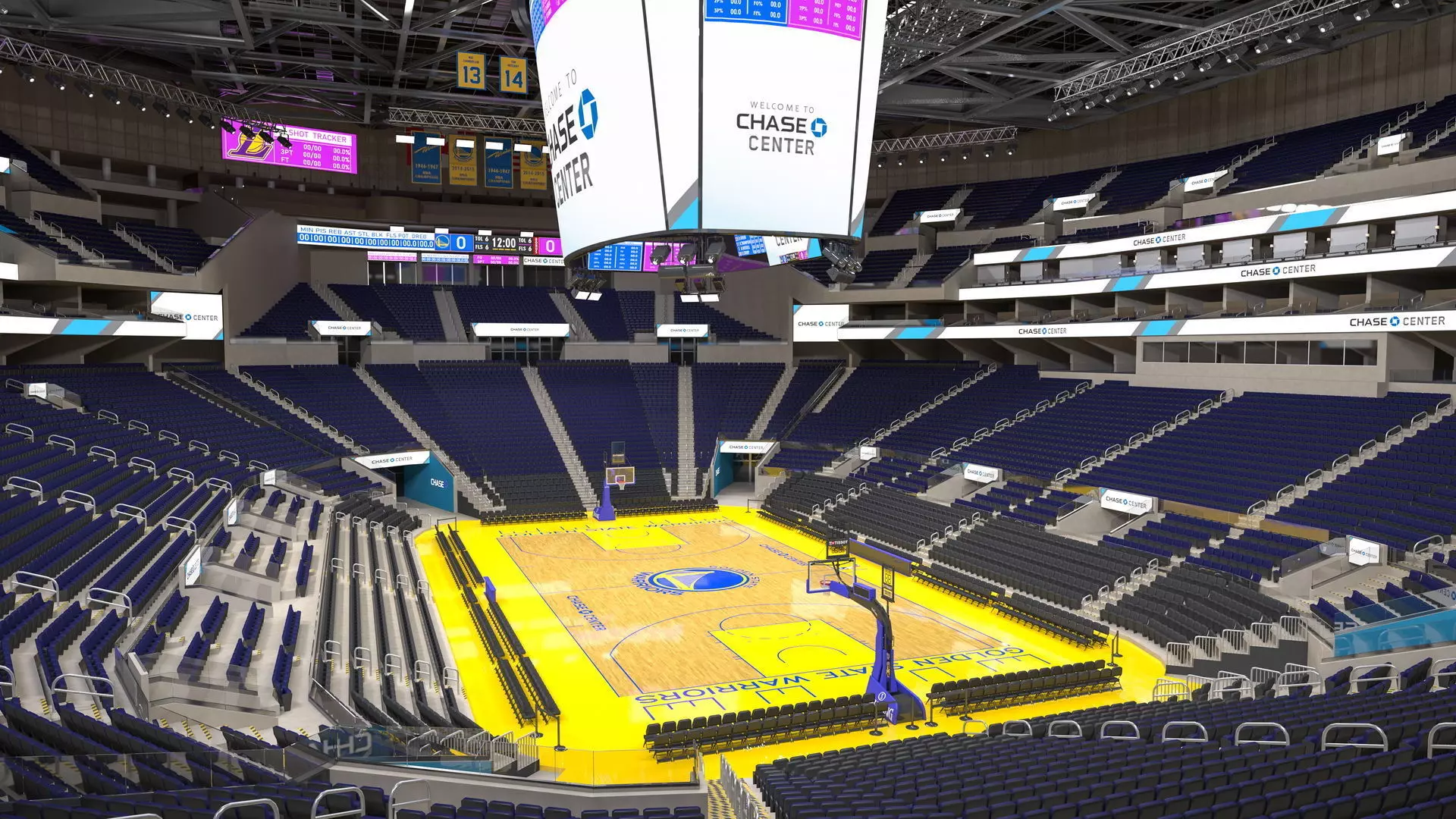 Chase Center Arena 3D model_0