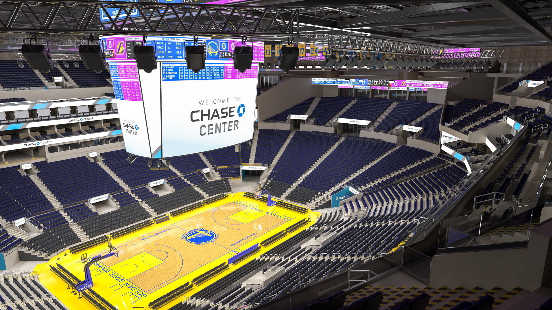 Chase Center Arena 3D model_1