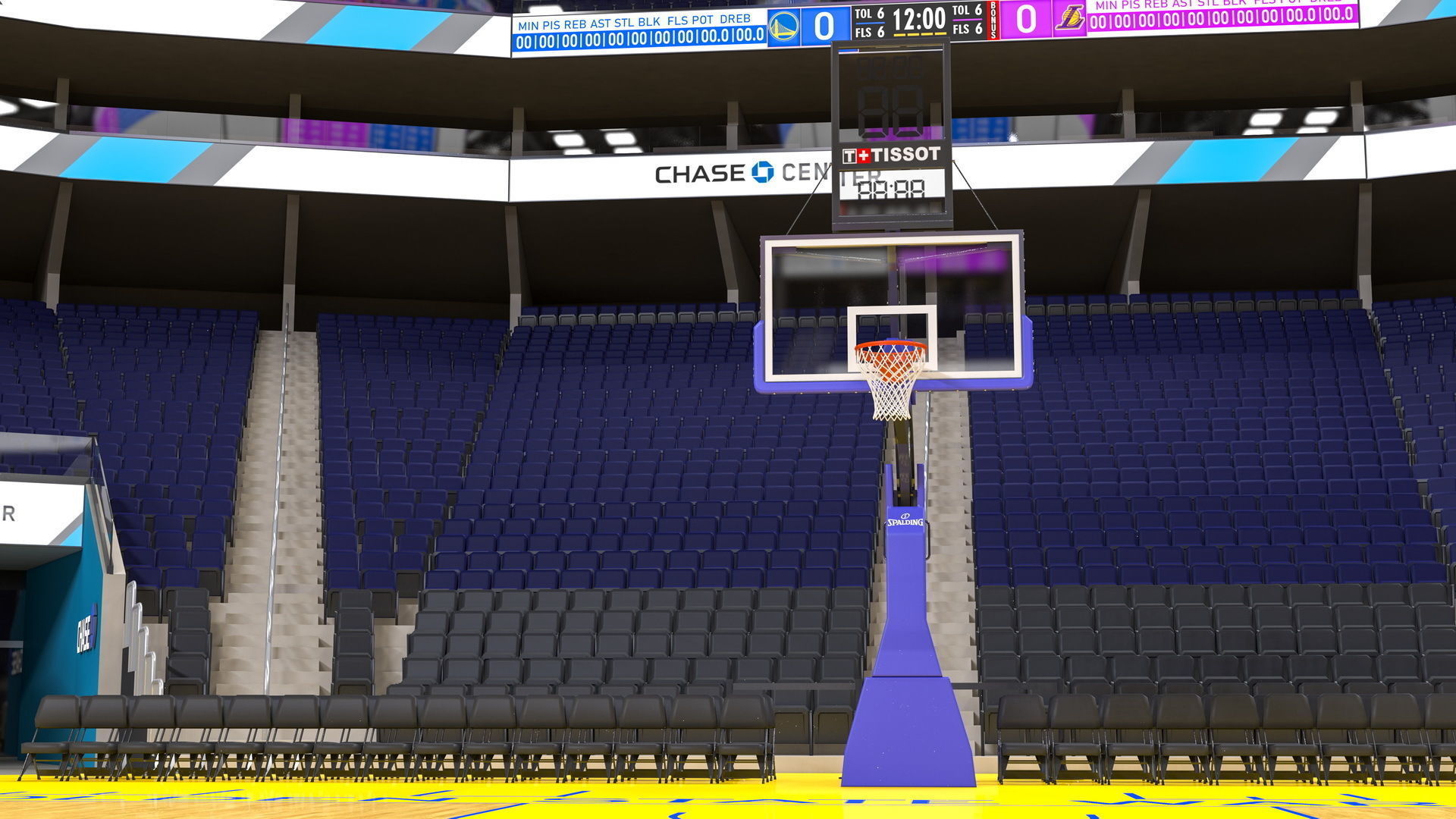 Chase Center Arena 3D model_5