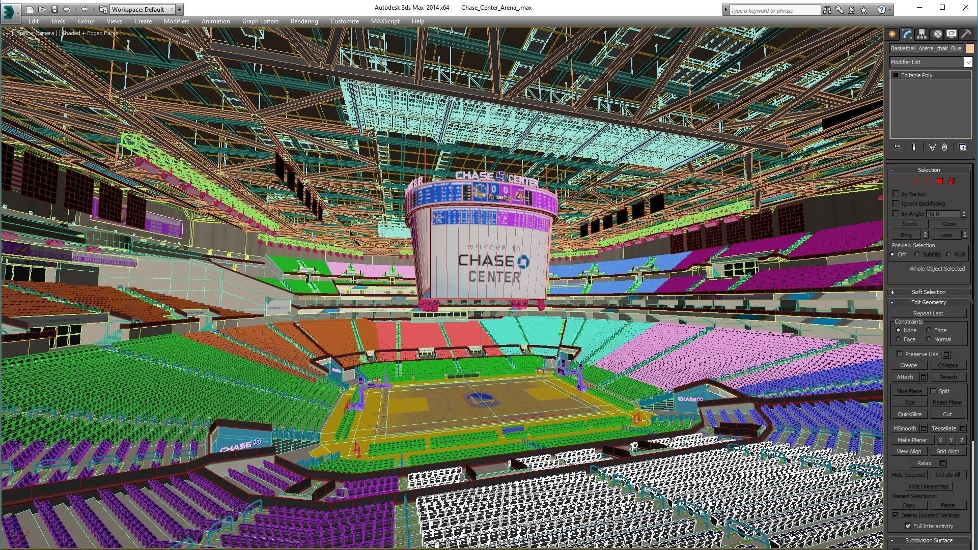 Chase Center Arena 3D model_34