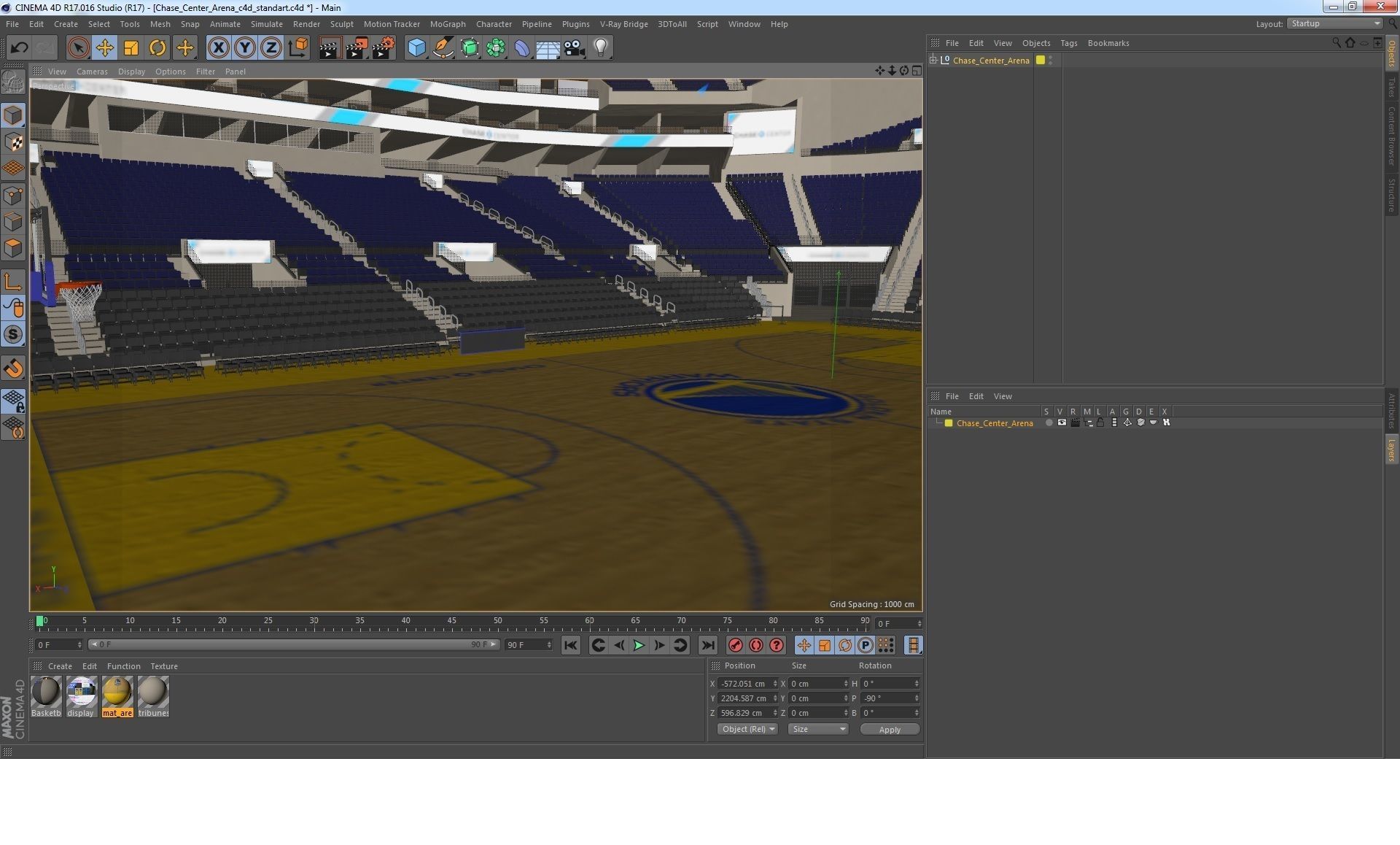 Chase Center Arena 3D model_28