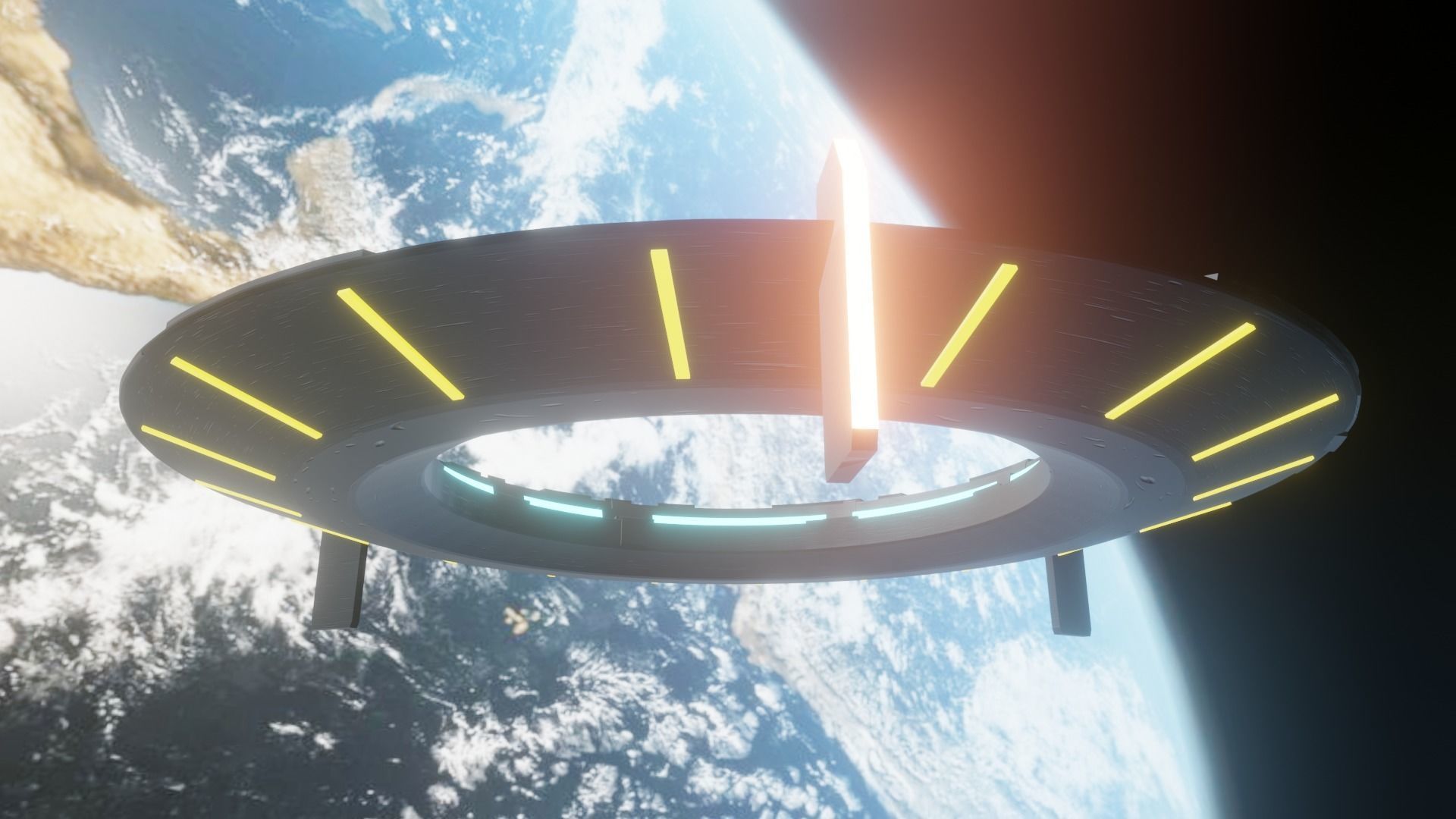 UFO model spaceship 3D model_7