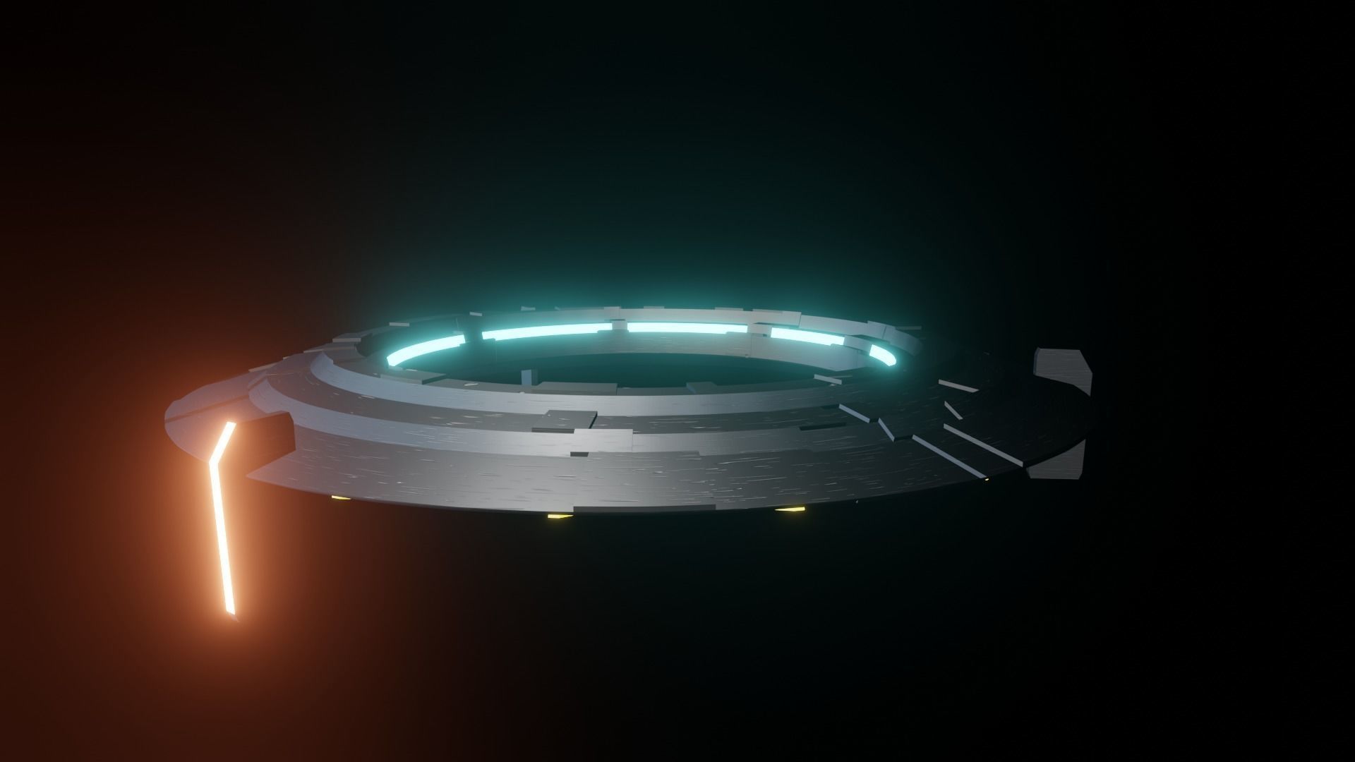 UFO model spaceship 3D model_8