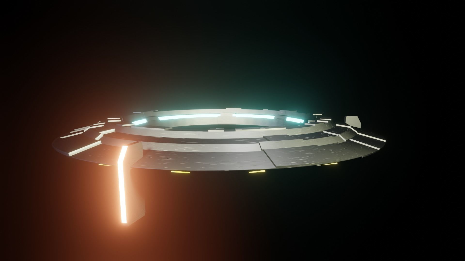 UFO model spaceship 3D model_9