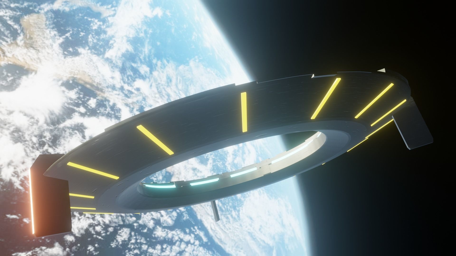 UFO model spaceship 3D model_5