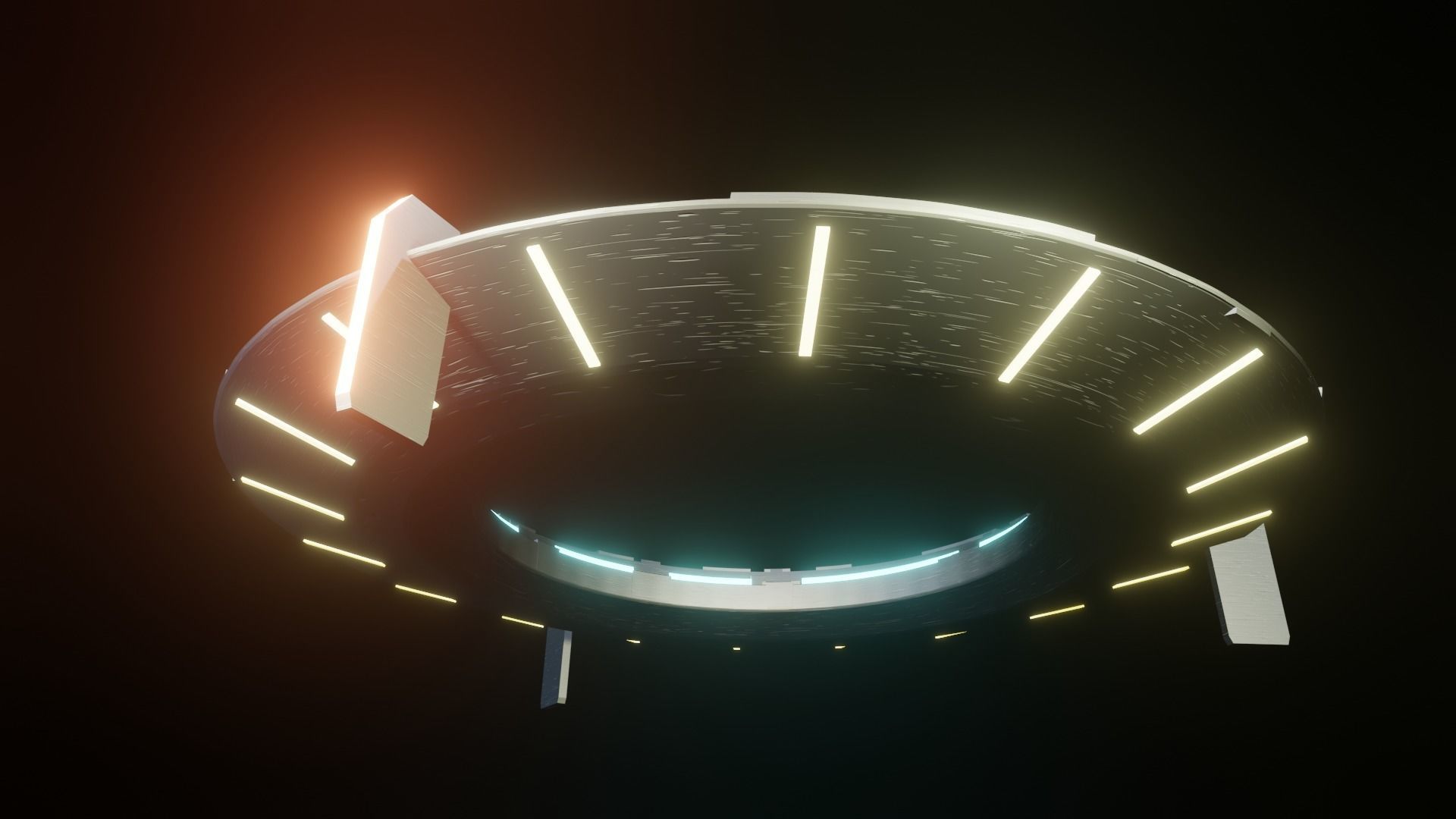 UFO model spaceship 3D model_3