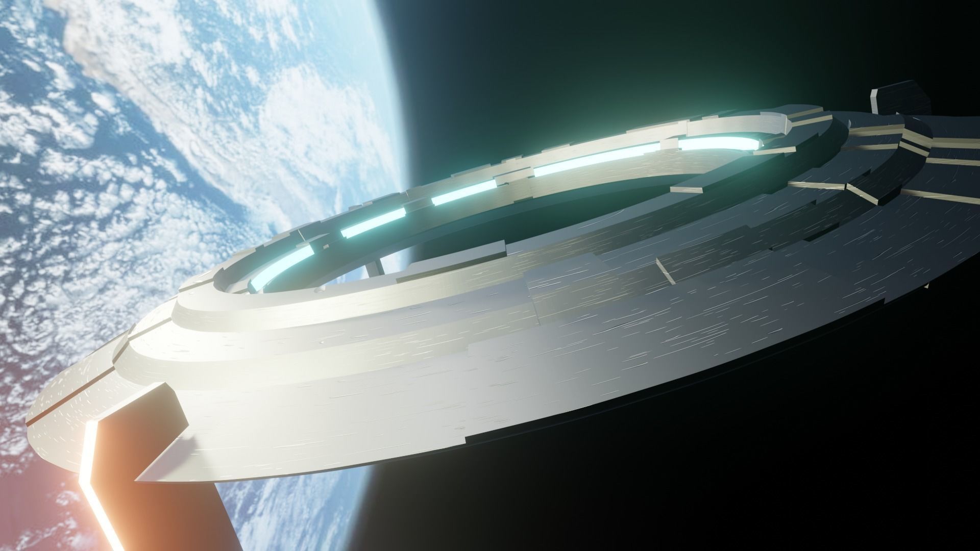 UFO model spaceship 3D model_6