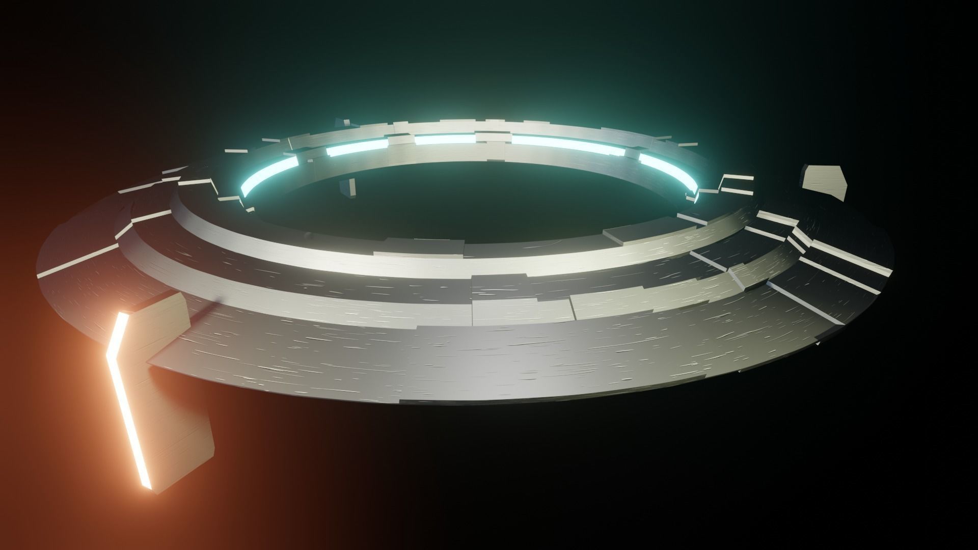 UFO model spaceship 3D model_12