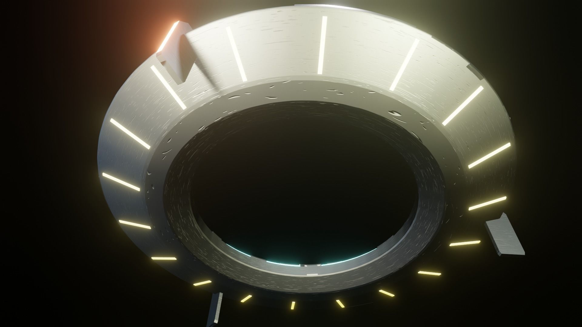 UFO model spaceship 3D model_2