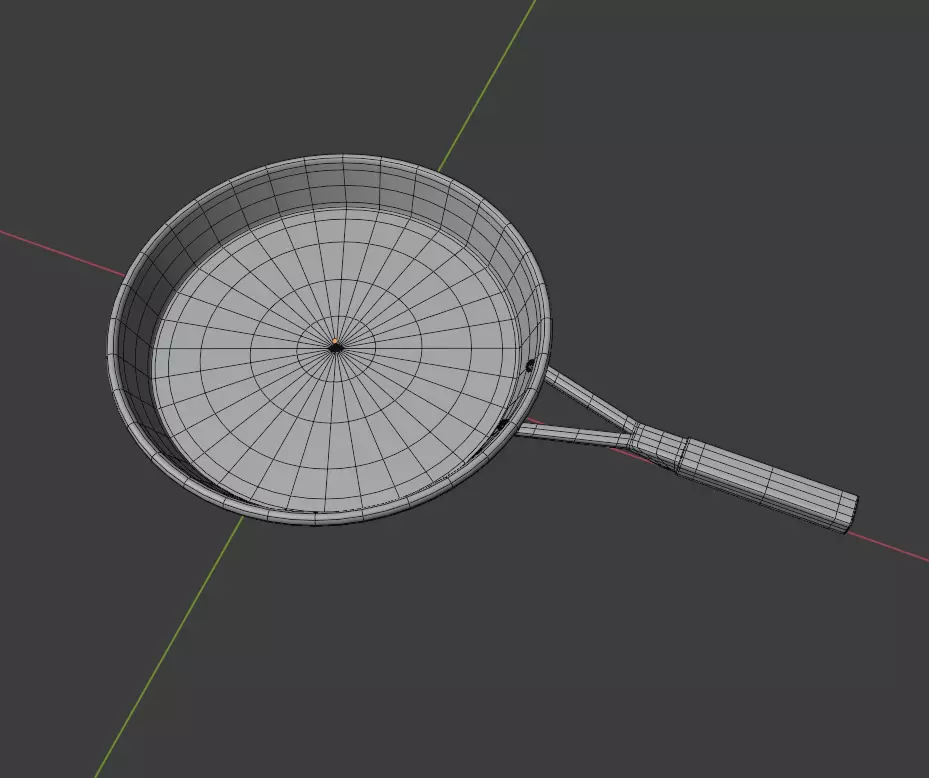 Frying Pen 8 inch Free low-poly 3D model