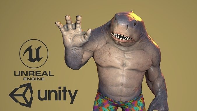 Creature Shark Low-poly 3D model