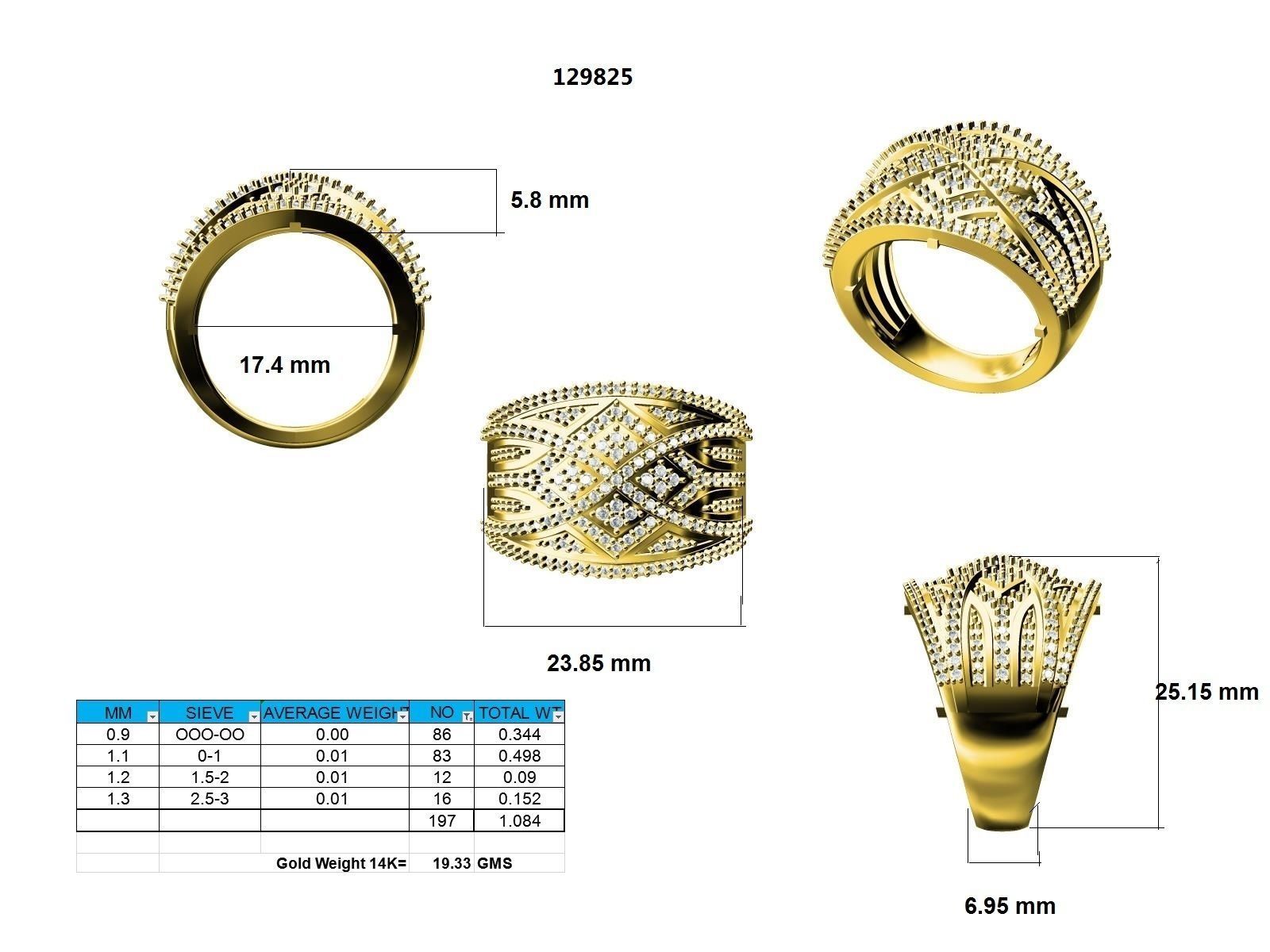 Ring - 129825 3D print model_12