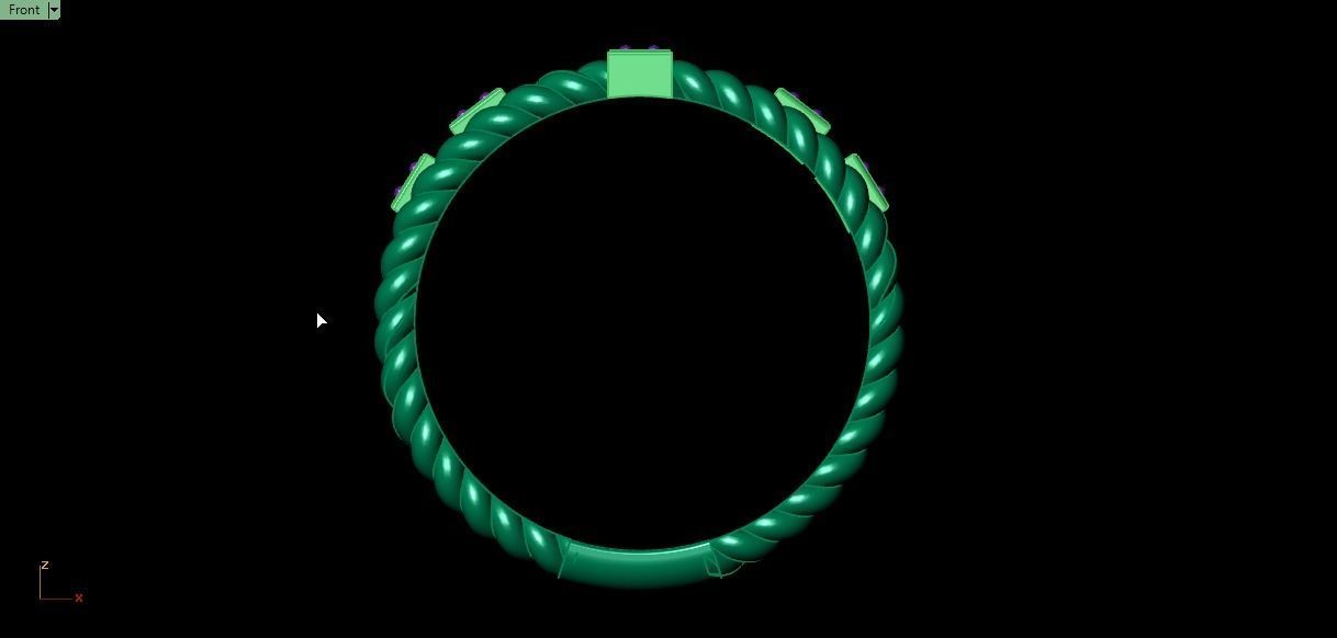 3 ring set for women 3D print model_21