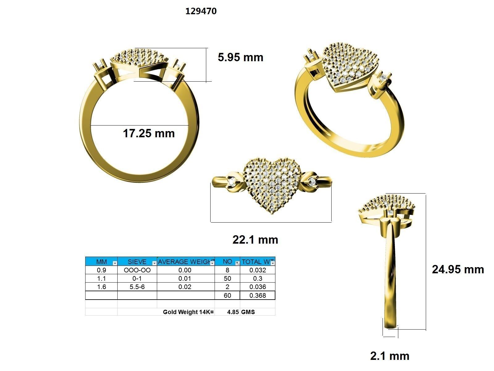 Ring - 129470 3D print model_12